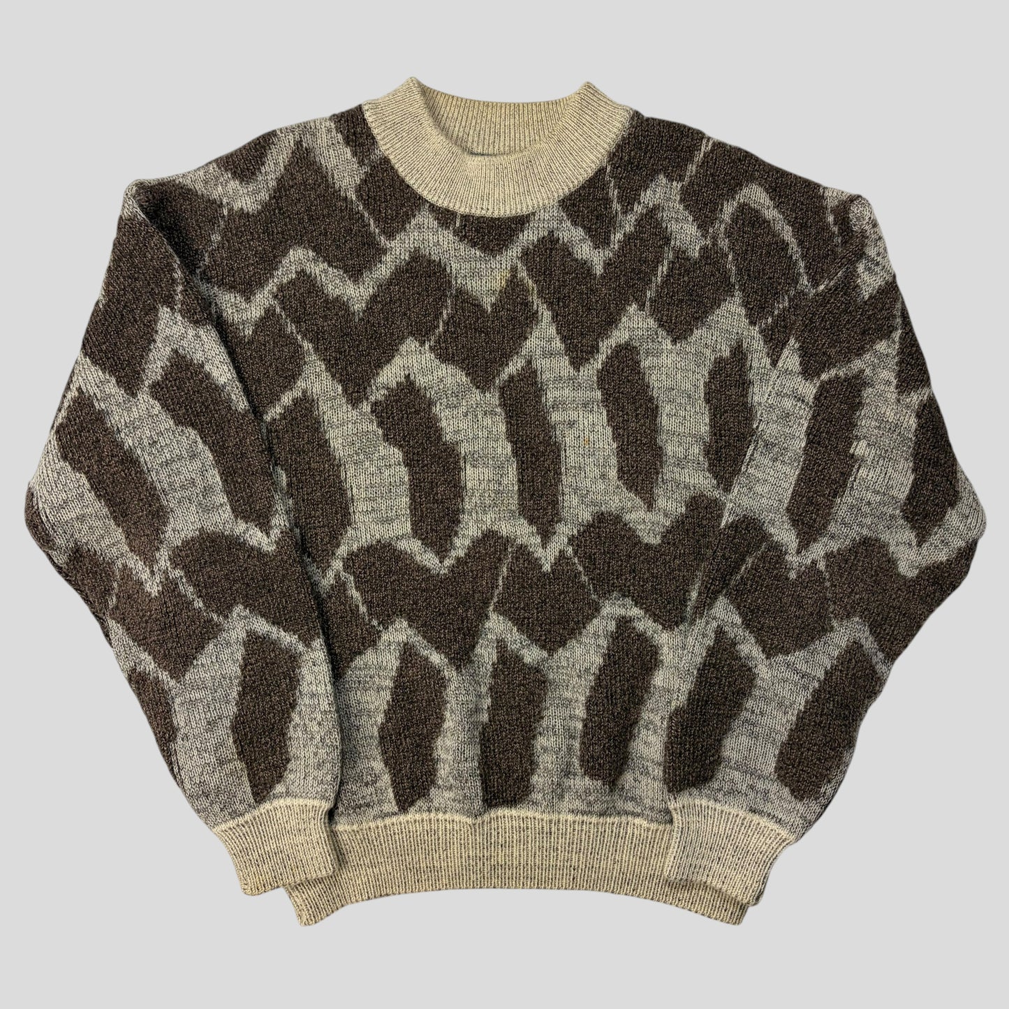 Issey Miyake MEN 1988 Heavy 3D Abstract Knit Jumper - M