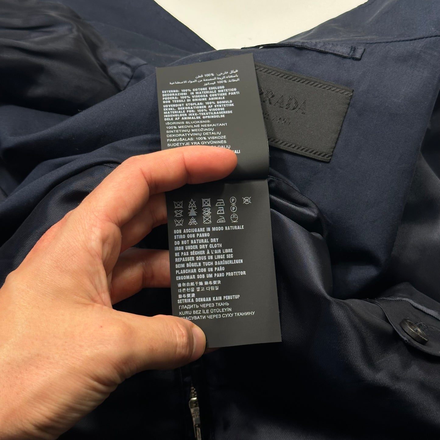Prada 2018 Race Rubber Logo Boxy Cotton Work Jacket - IT46 (M)