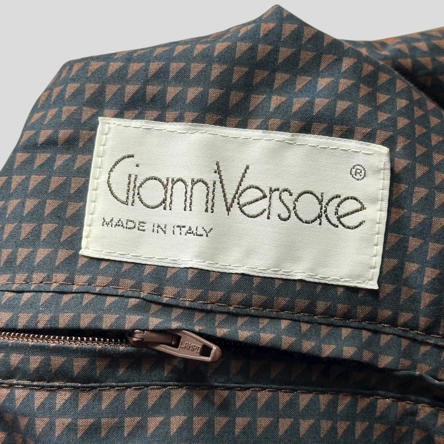 Gianni Versace 80’s Leather Kimono Open Bomber Jacket - L