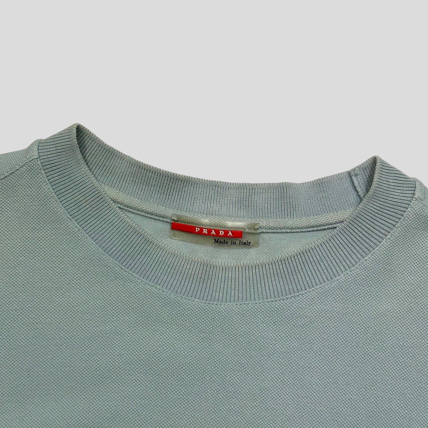 Prada Sport SS00 Baby Blue Stash Pocket Heavyweight T-shirt - M/L