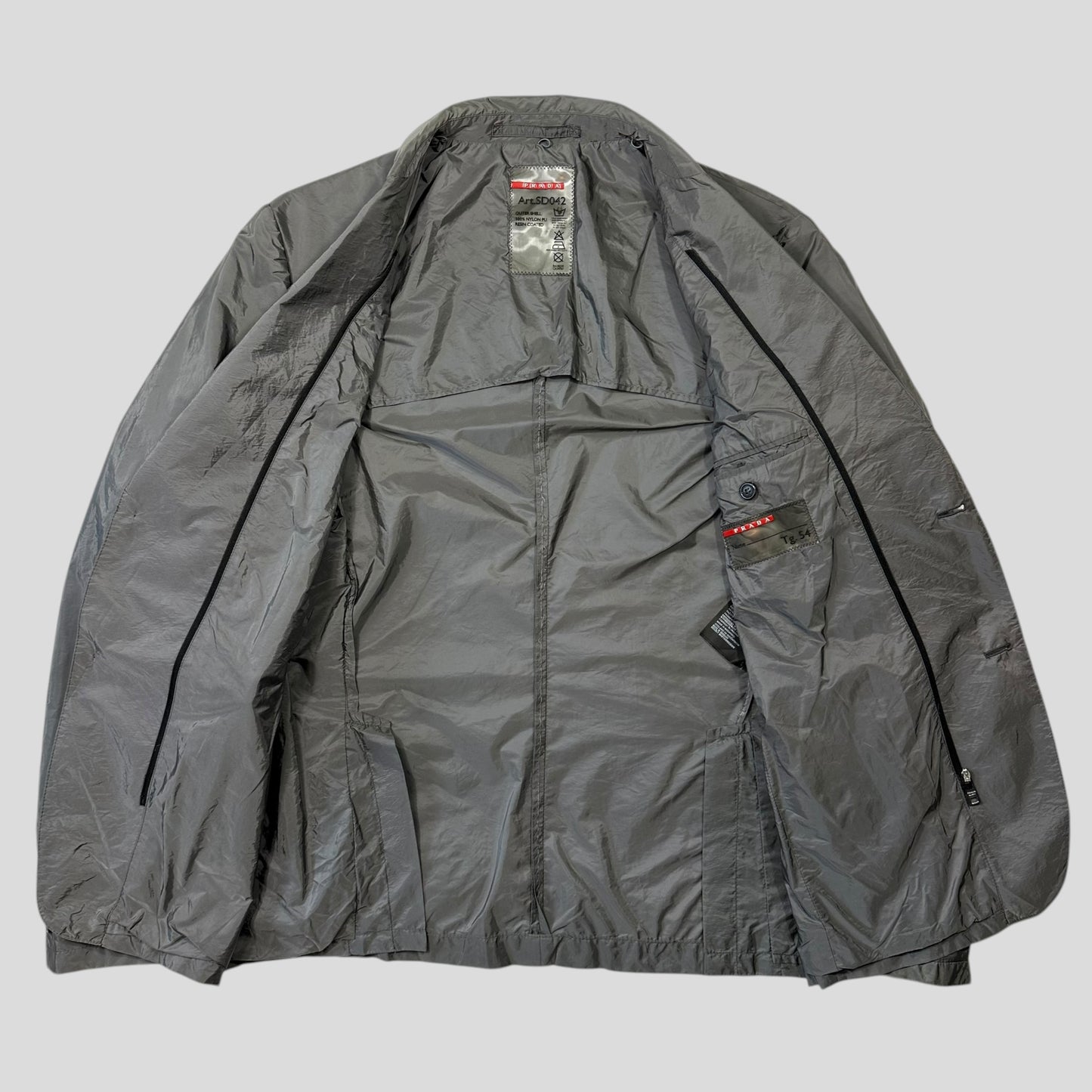 Prada Sport 2014 Nylon PU Shimmer Blazer Jacket - IT54 (L)
