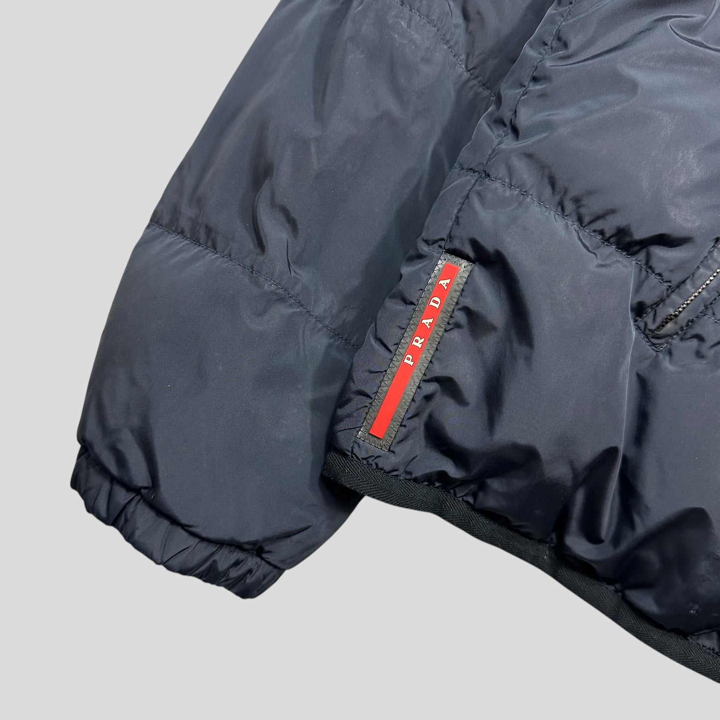 Prada 2011 Red Tab Nylon Goose Down Puffer Jacket - IT52 (L)