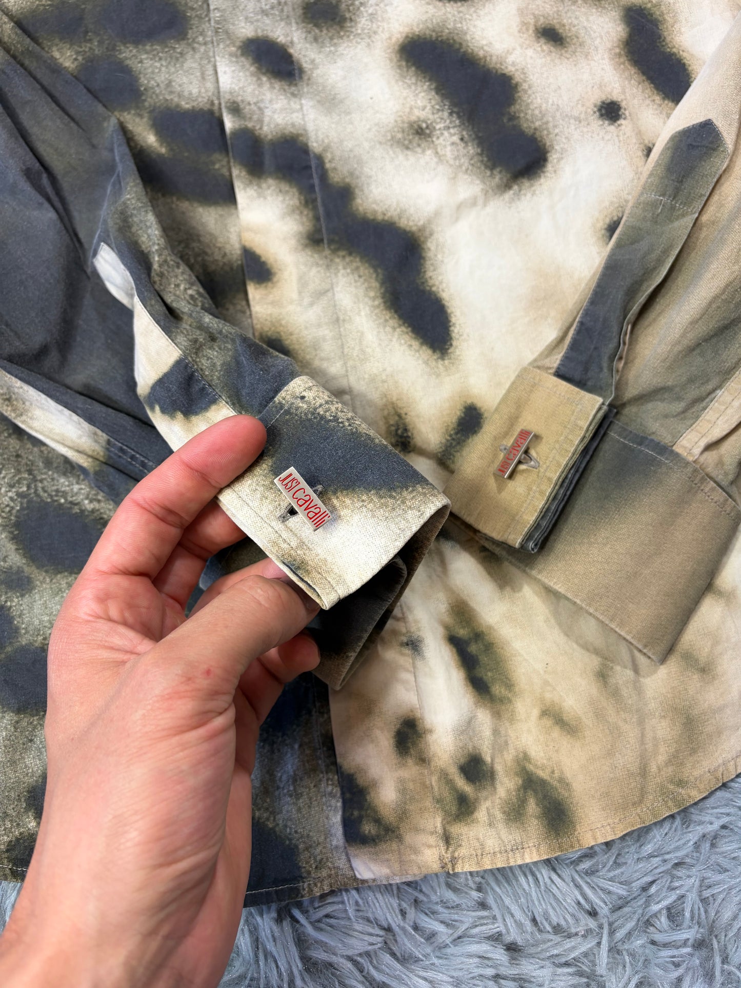 Just Cavalli 00’s Split Gradient Leopard Print Shirt - IT50