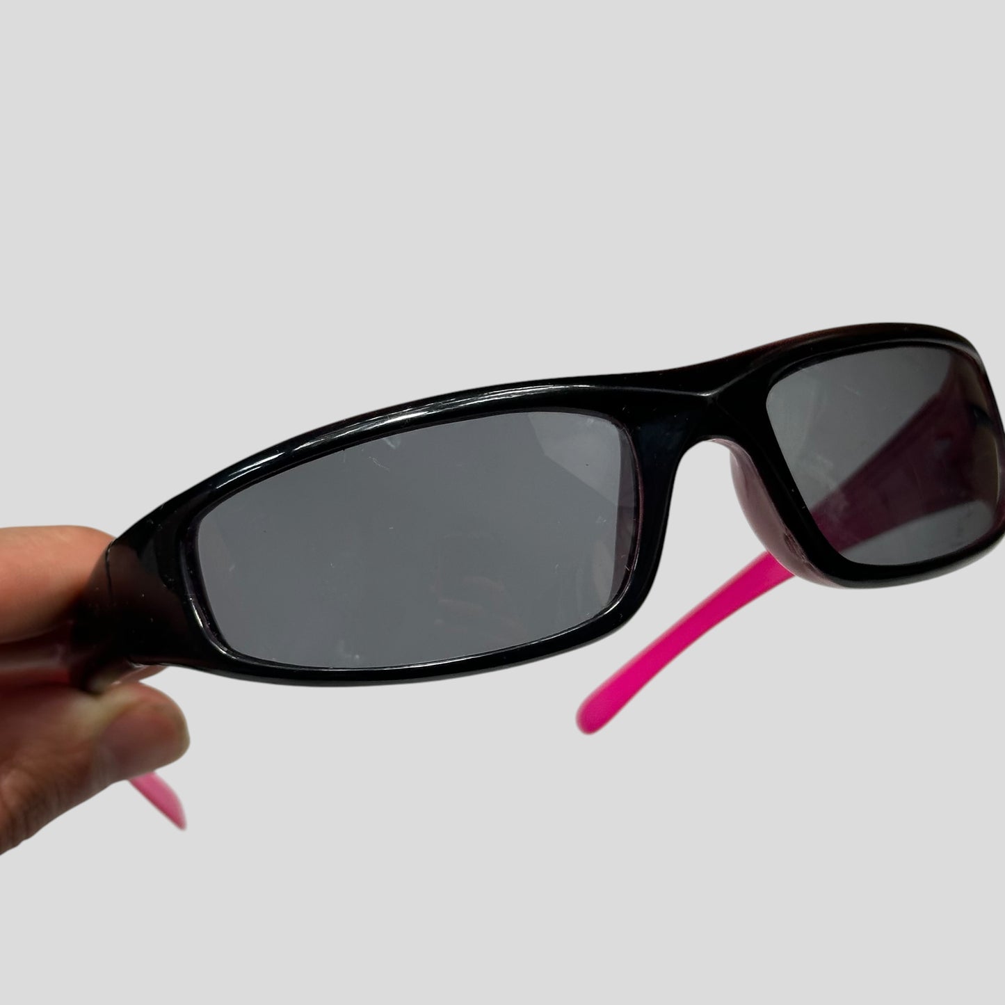 Roberto Cavalli 00’s Hot Pink Gradient Wraparound Sunglasses