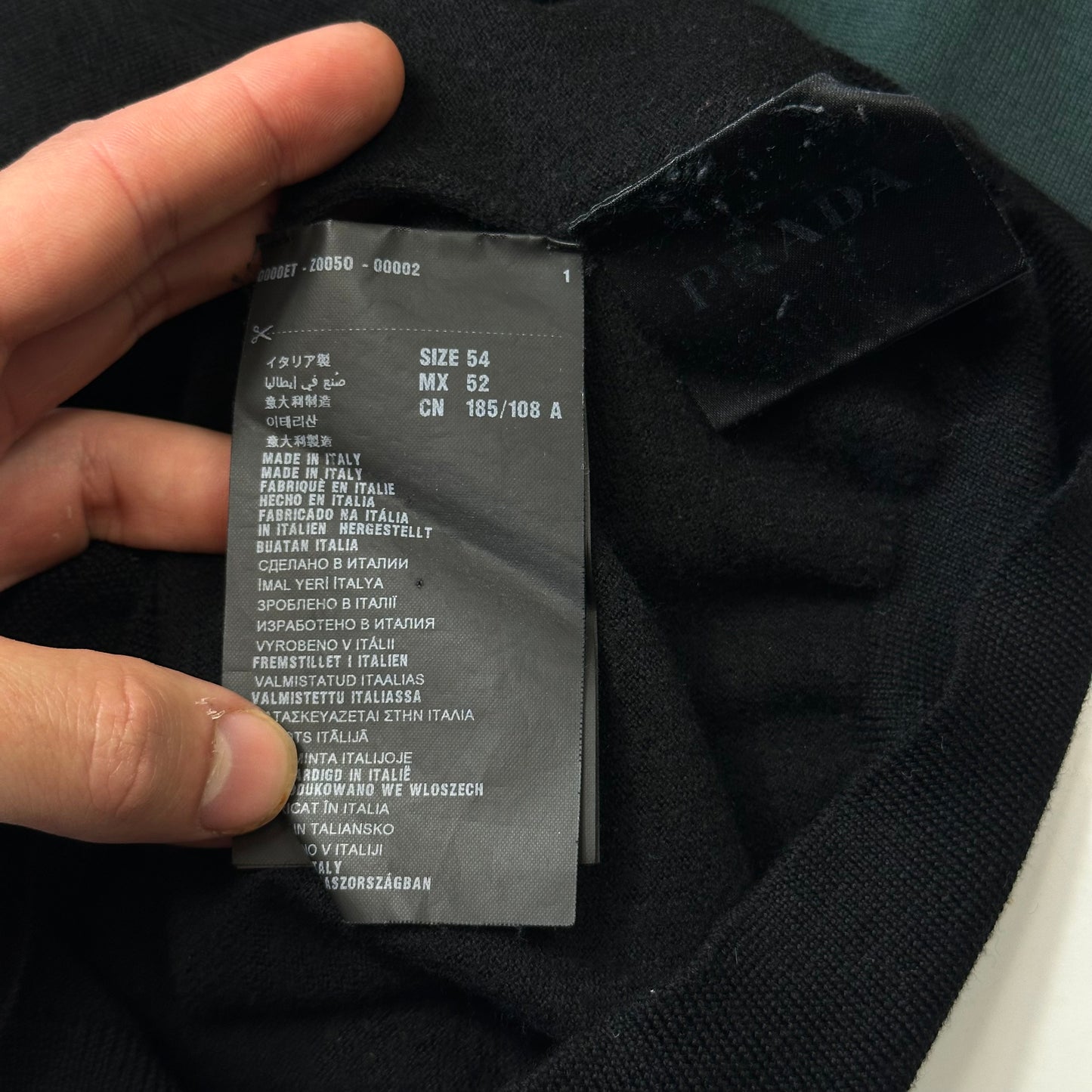 Prada 2015 Tri-colour Virgin Wool Lightweight Crewneck Jumper - M/L