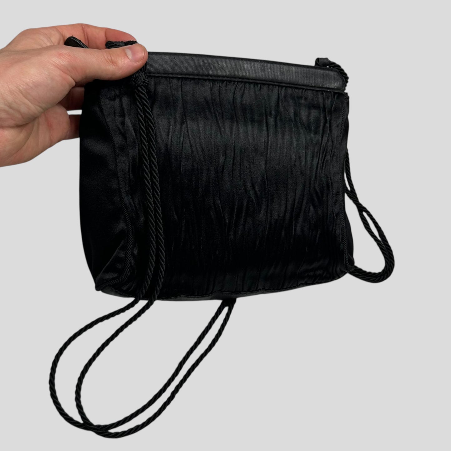 Prada Milano 90’s Velvet Textured Stripe Crossbody Bag