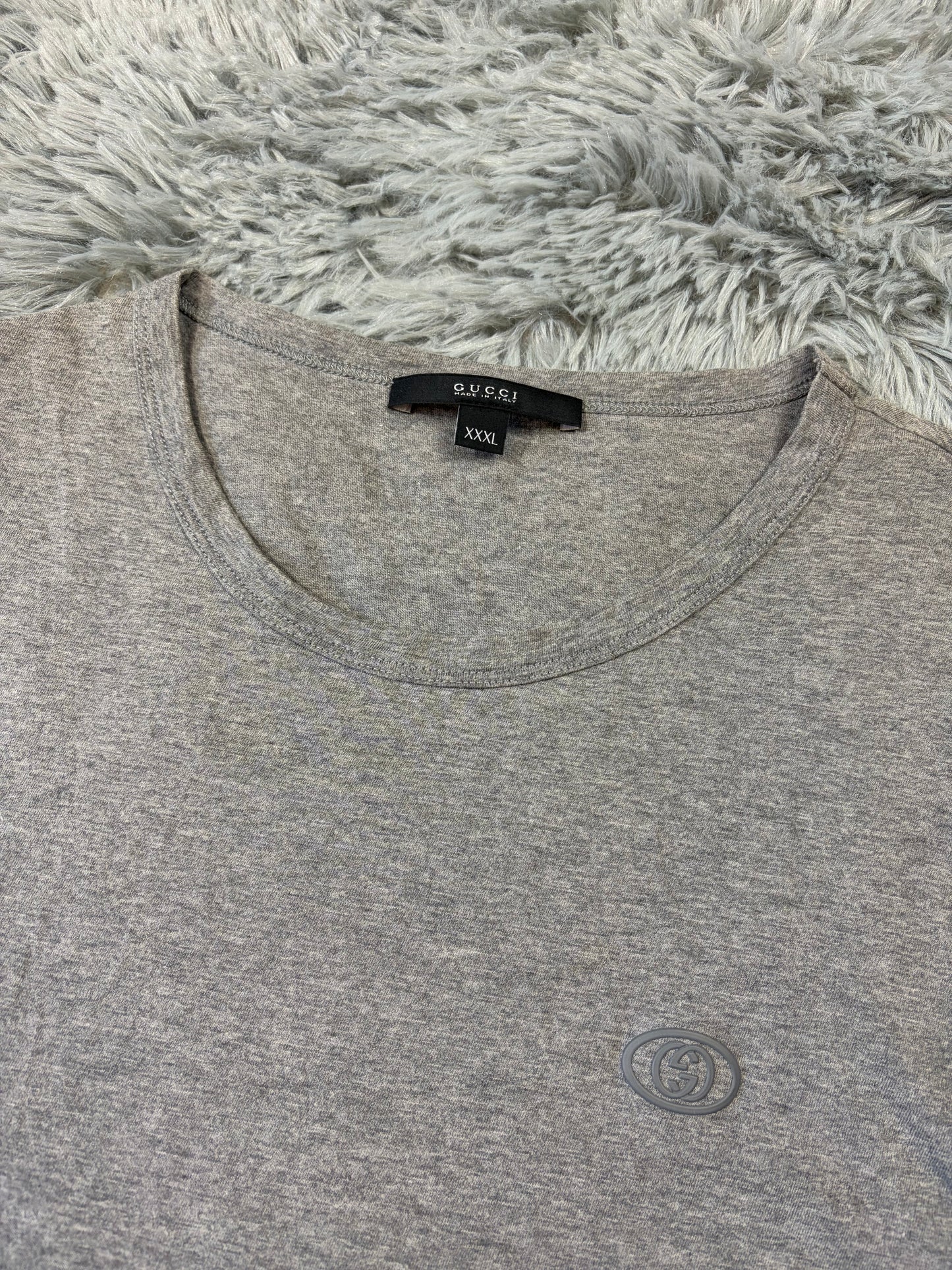 Gucci 2010’s Rubberised GG Logo T-shirt - XL