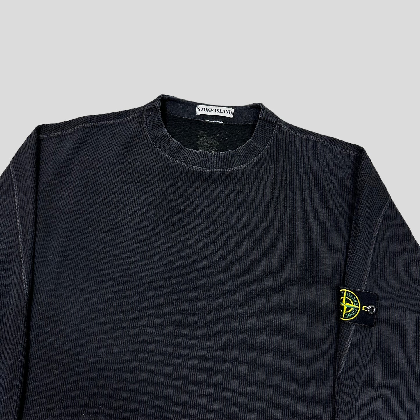 Stone Island 2000 Ribbed Cotton Crewneck - XXL