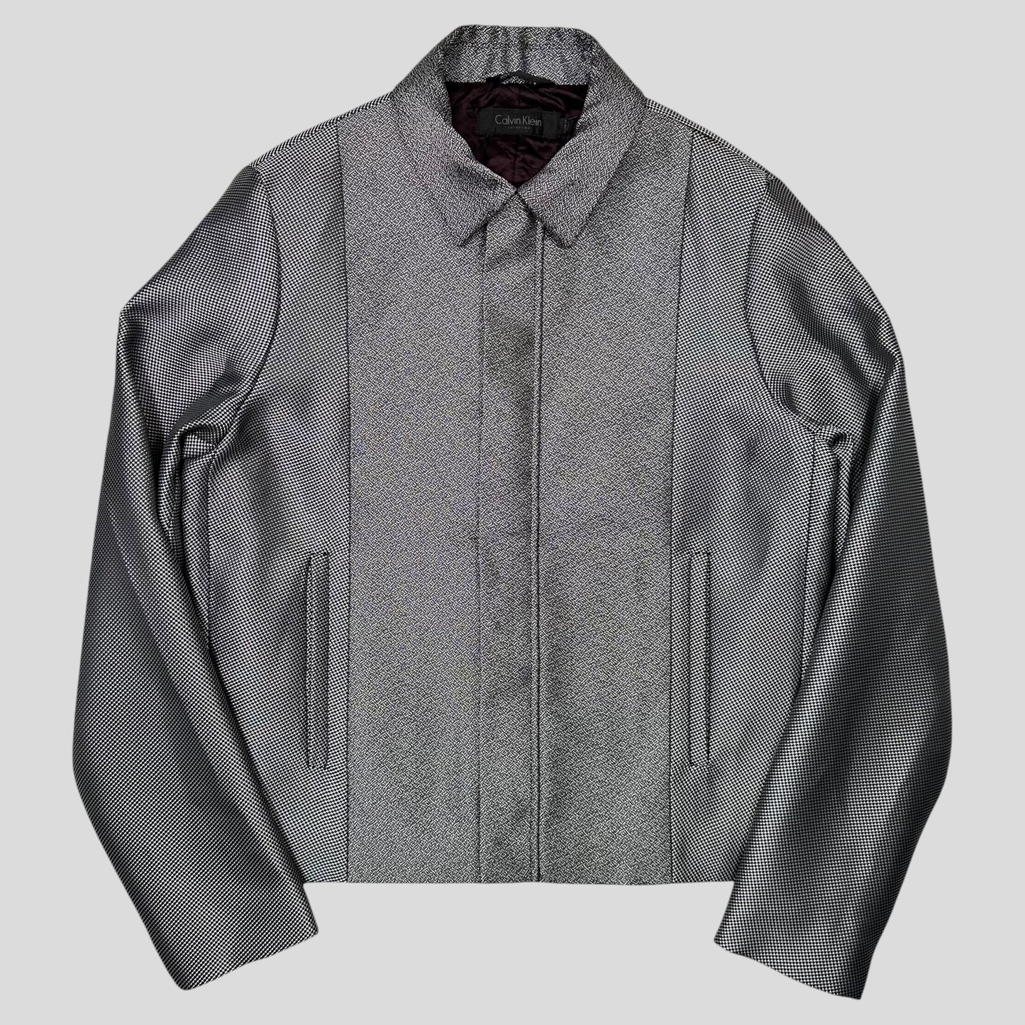 Calvin Klein Collection 2013 Runway Static Panelled Blouson Jacket - M