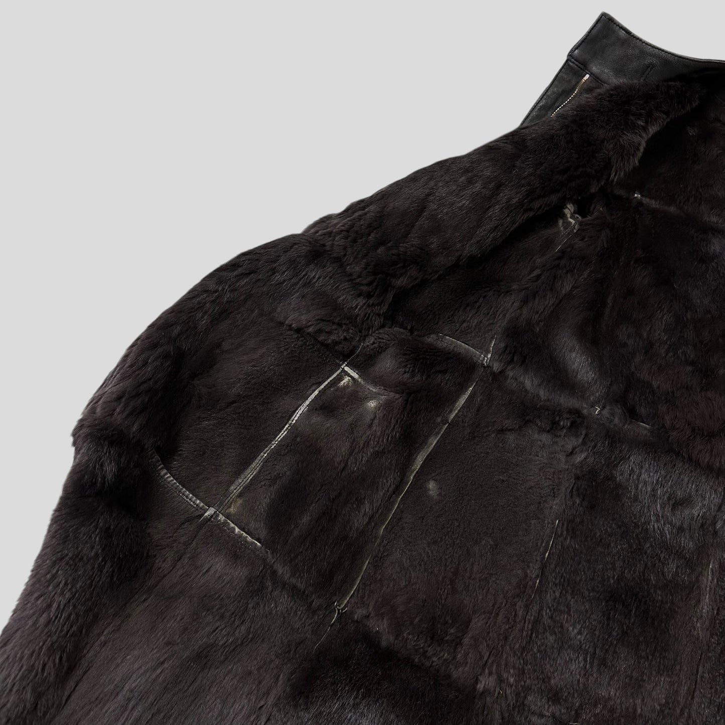 Versace VJC 90’s Leather Fur Sheepskin Afghan Coat - M