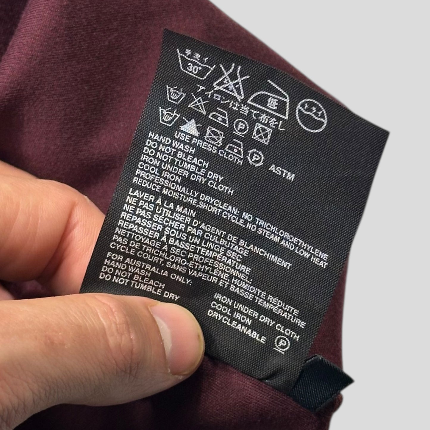 Prada Sport 00’s Burgundy Soft Cotton Nylon Detailed Shirt - M