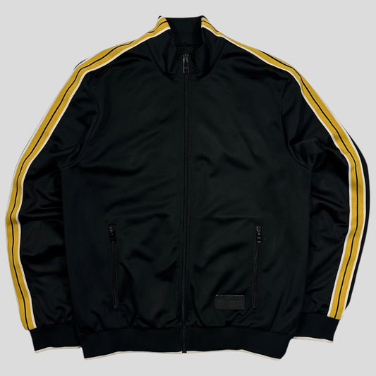 Prada 2018 Rubber Race Logo Striped Seam Track Jacket - L (M)