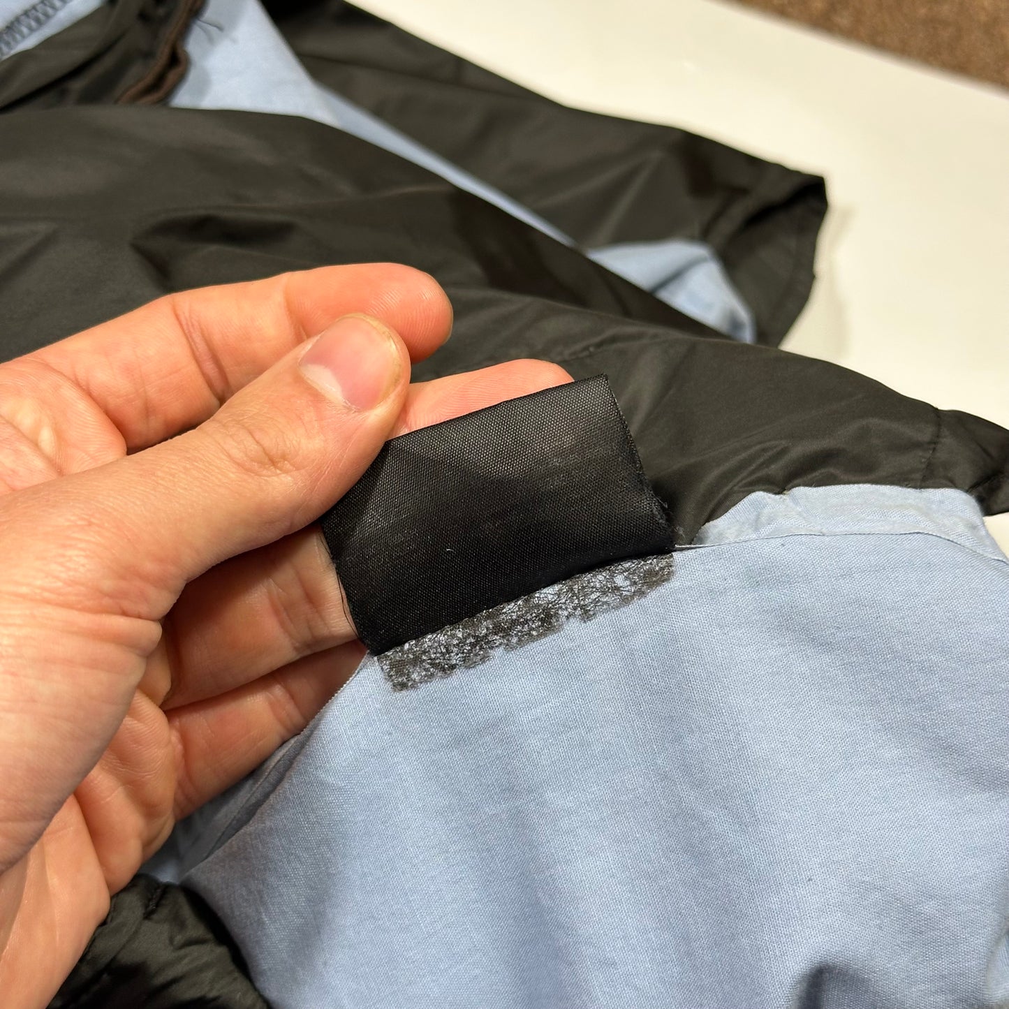 Prada AW00 Brown & Baby Blue Waxed Cotton Trousers - IT52 (34)