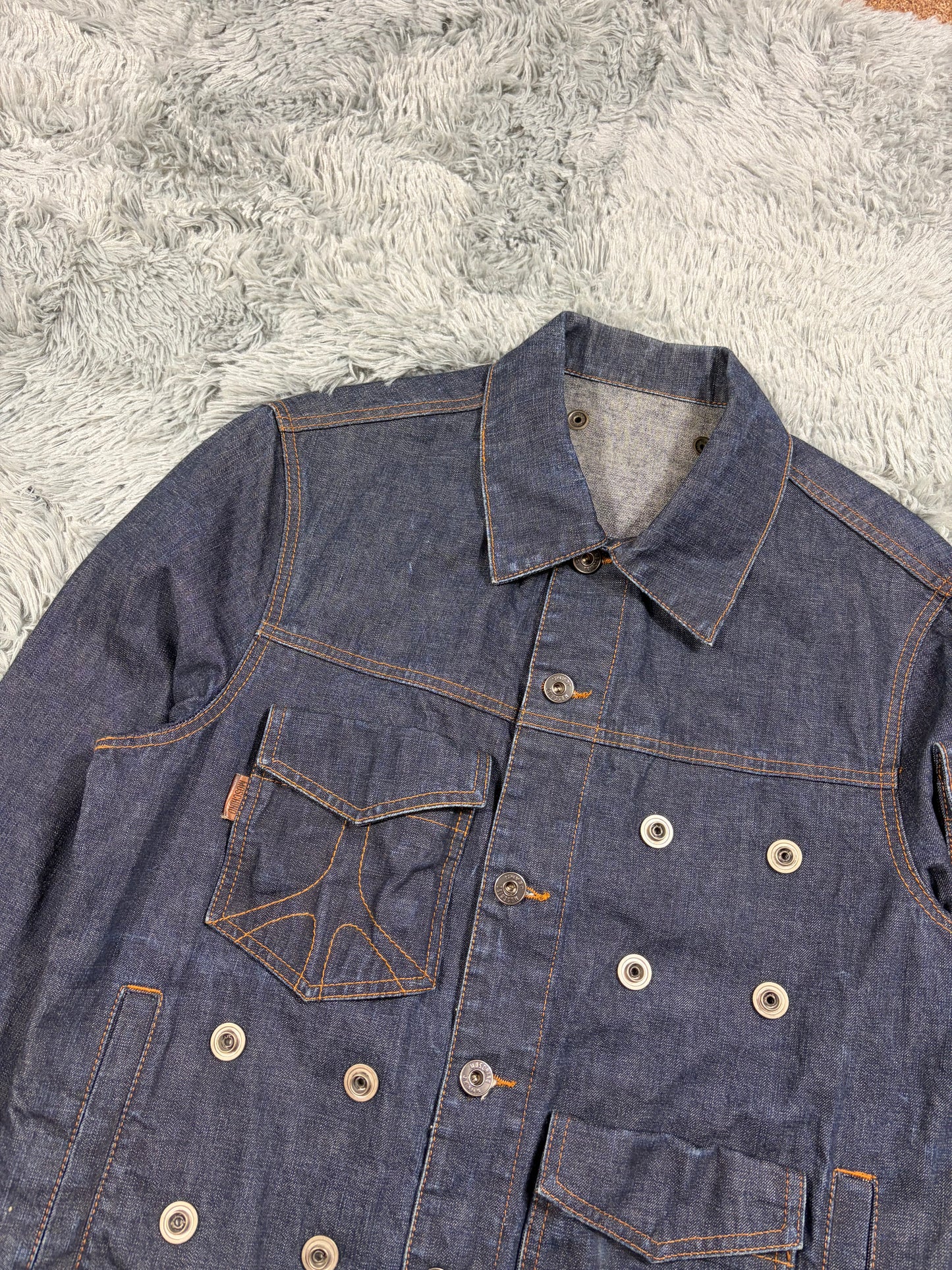 Moschino Jeans 00’s Modular Pocket System Denim Jacket - S/M