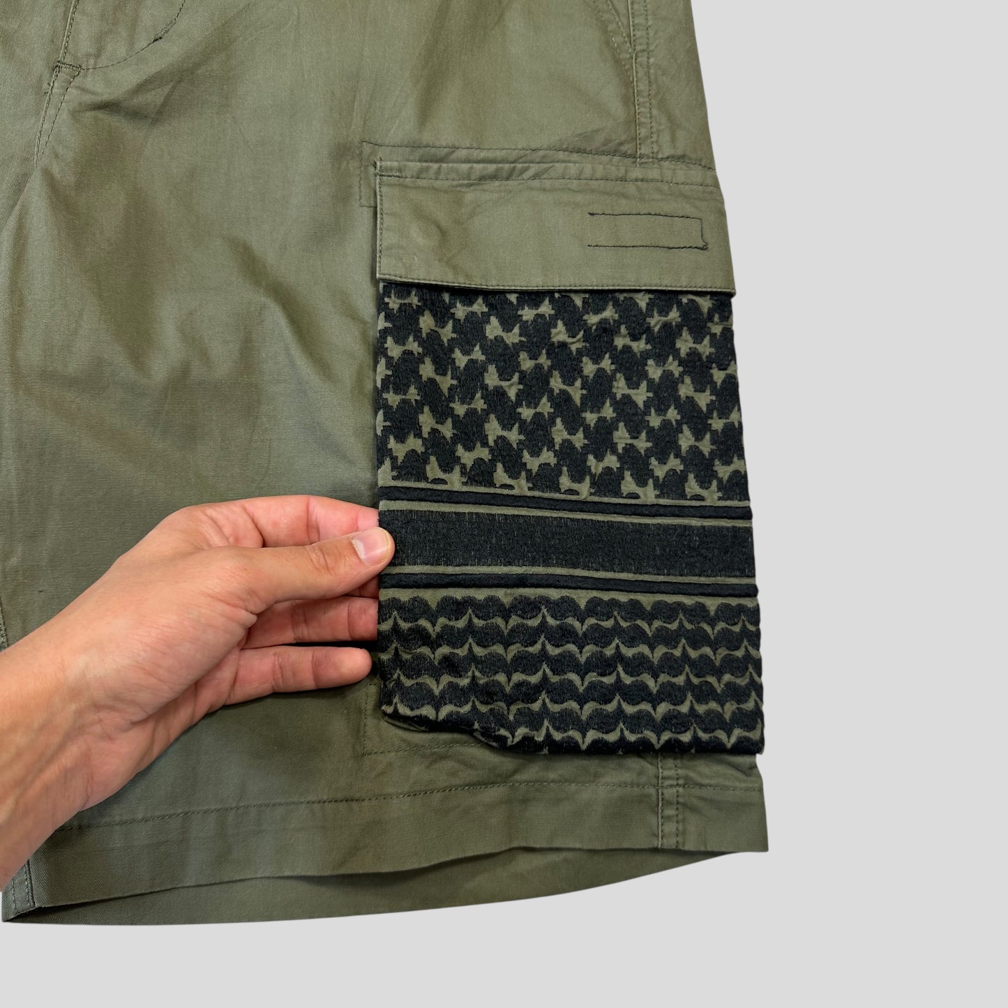 Neighborhood SS20 Embroidered Pocket BDU Cargo Shorts- M