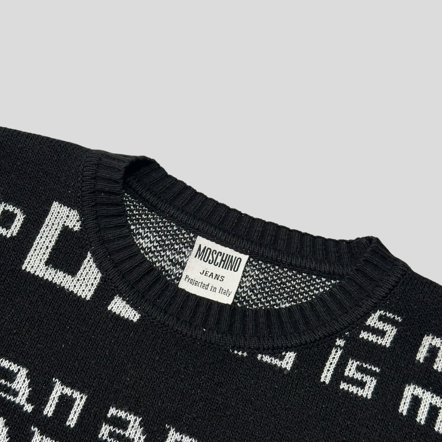 Moschino Jeans 1999 Less Is More Knitted Sweater - M/L