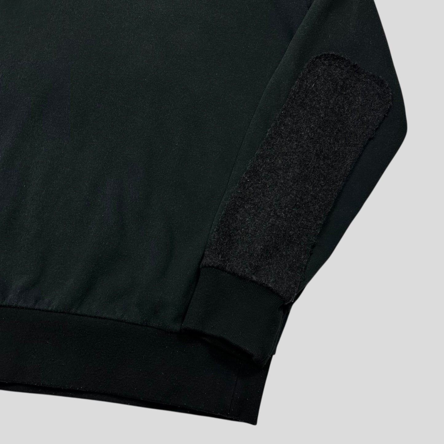 Comme Des Garçons Homme 2007 Asymmetrical Wool Panelled Sweatshirt -  M/L