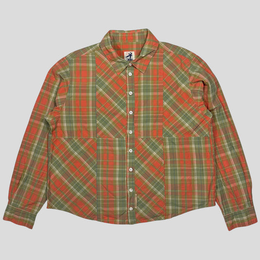 Hai By Issey Miyake 90’s Asymmetrical Plaid Boxy Shirt - S/M