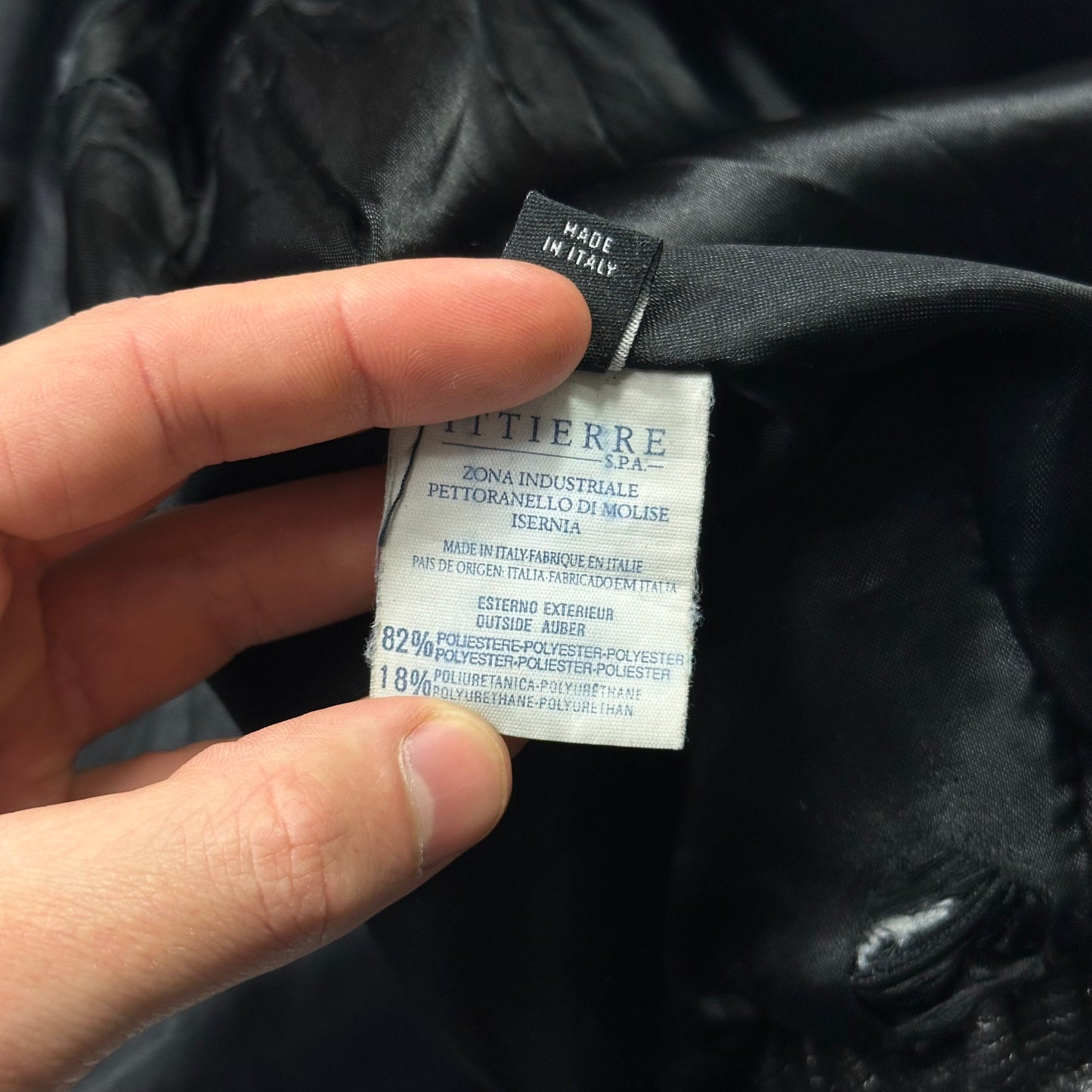 Versace VJC 90’s Liquid Silk Ribbed Cropped Puffer - S/M