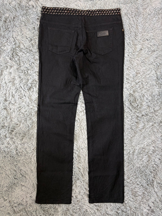 Gucci FW08 Runway Chrome Studded Rock n Roll Jeans - IT52