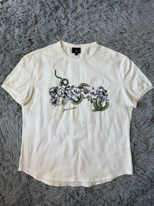 Just Cavalli 00’s Sequin Serpent Embroidered T-shirt - M