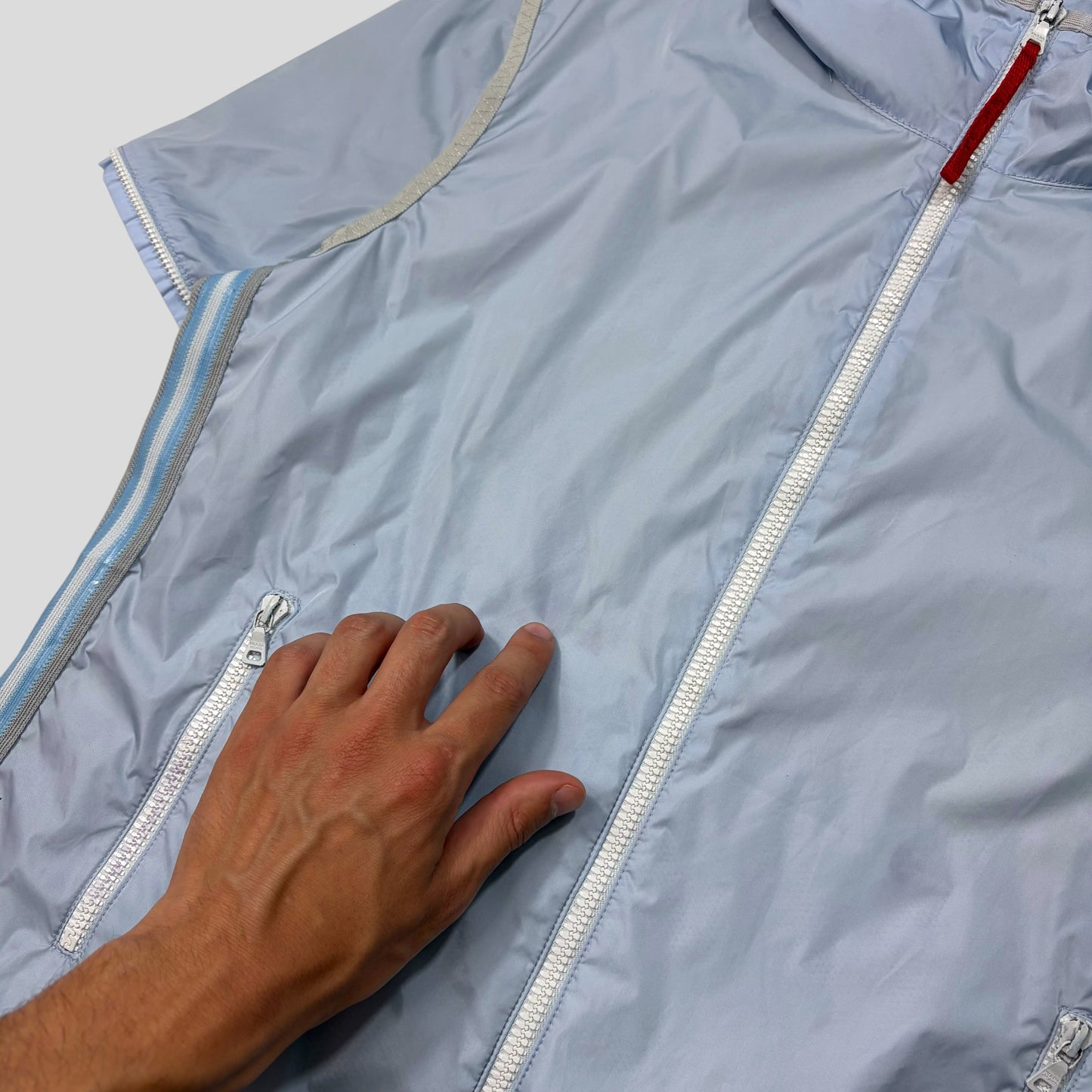 Prada Sport SS00 Modular Gel Seam Ice Blue Jacket - IT48