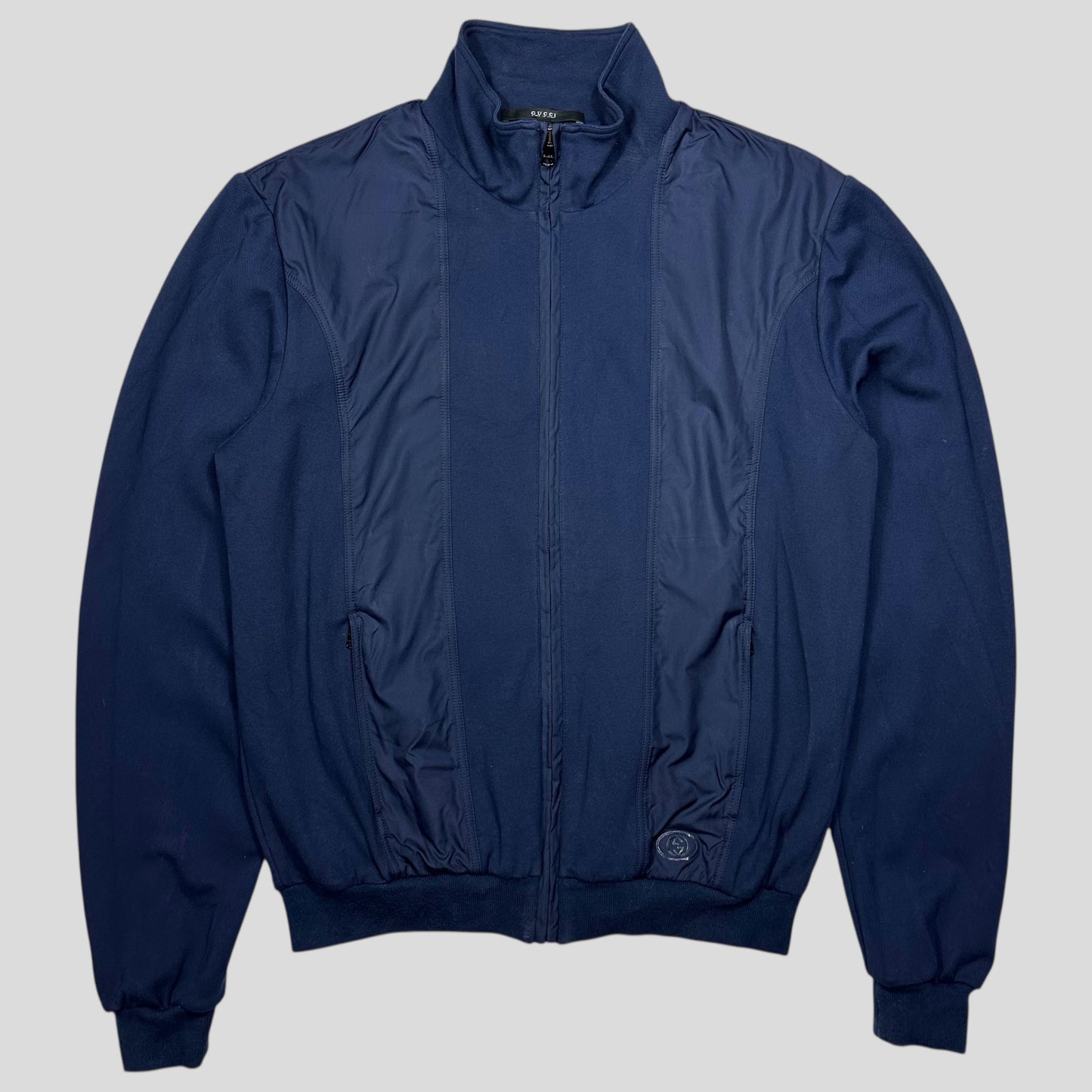 Gucci GG Logo Nylon Panelled Polyester Track Jacket - S/M