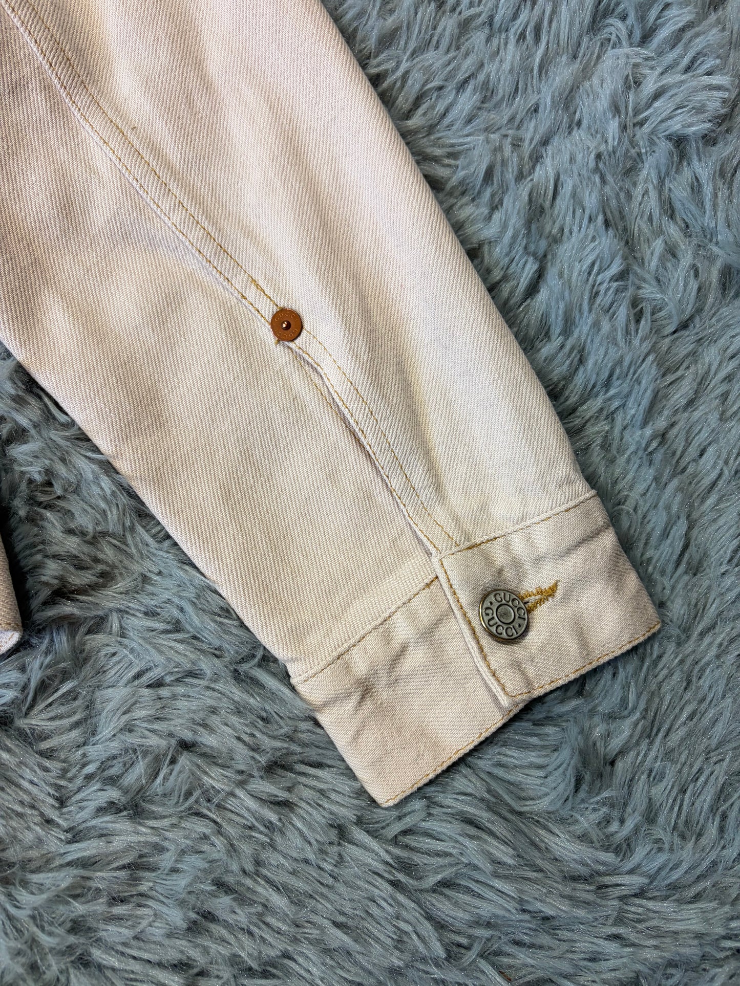 Gucci by Tom Ford 00’s Pale Pink Mens Trucker Jacket - IT52