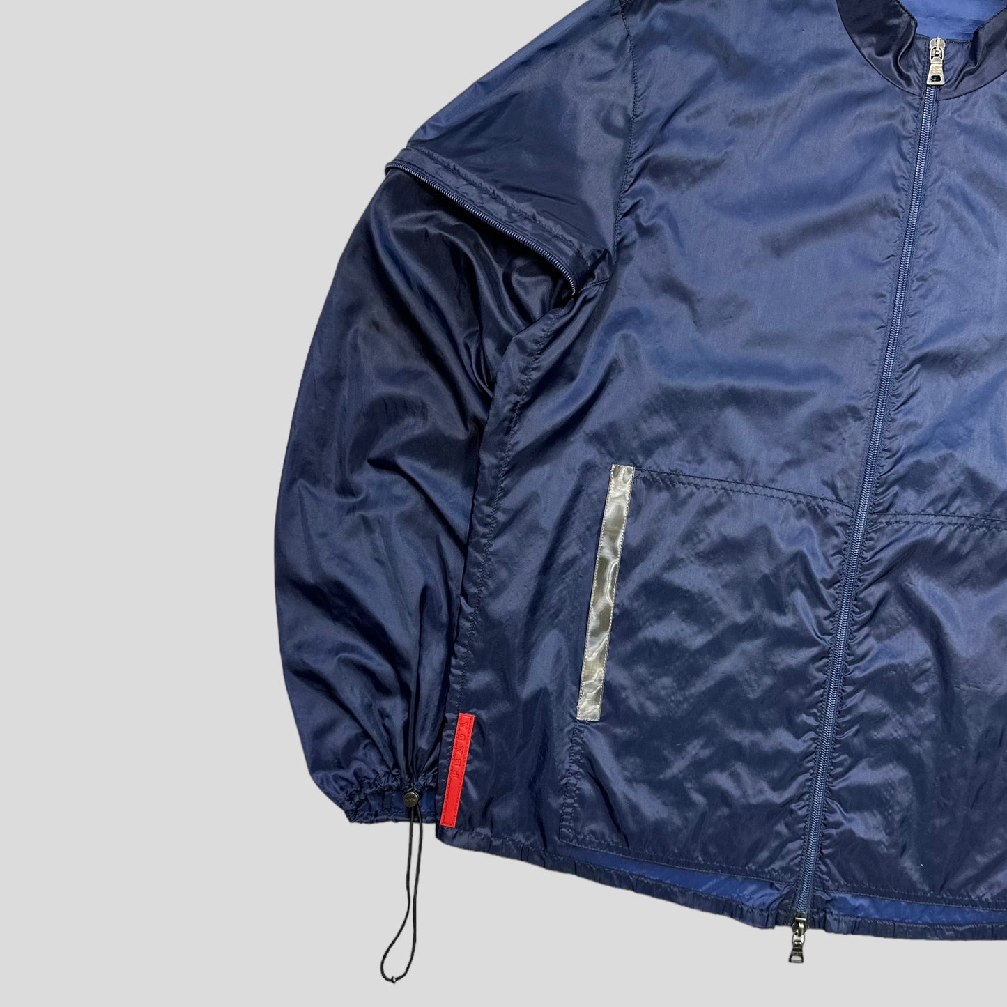 Prada Sport SS99 Convertible Blue Transparent 3m Jacket - IT48