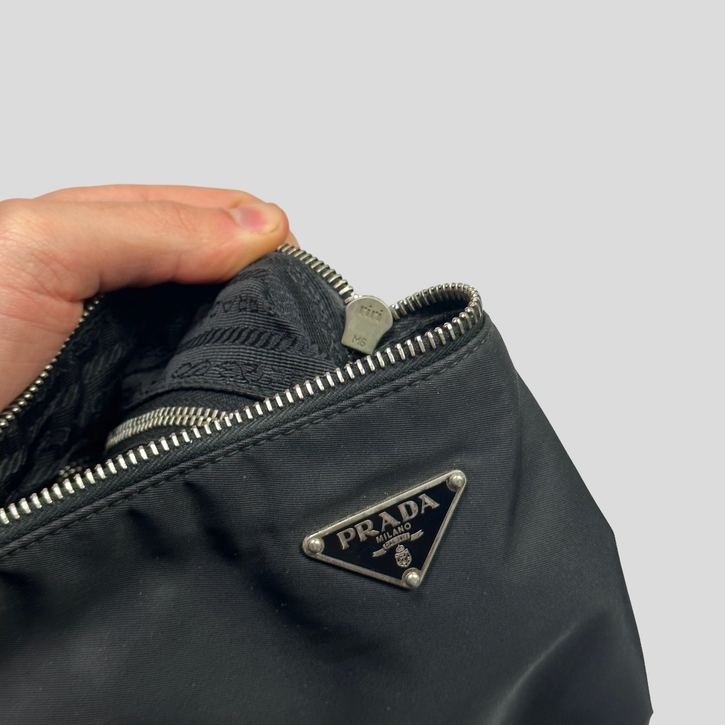 Prada Milano 00’s Nylon & Patent Leather Crossbody Bag