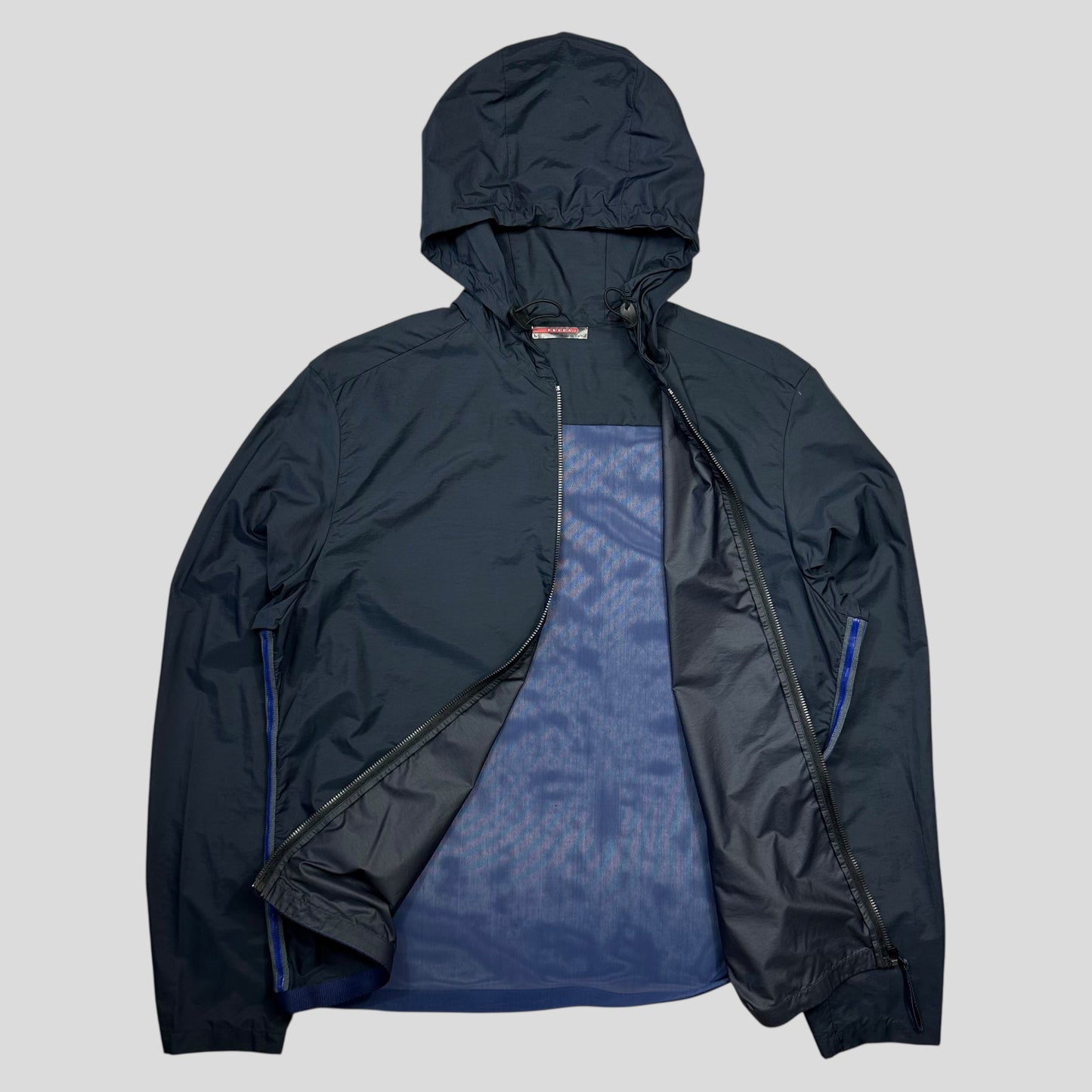 Prada Sport SS00 Gel Seam Nylon Mesh Back Windbreaker - XL (L)