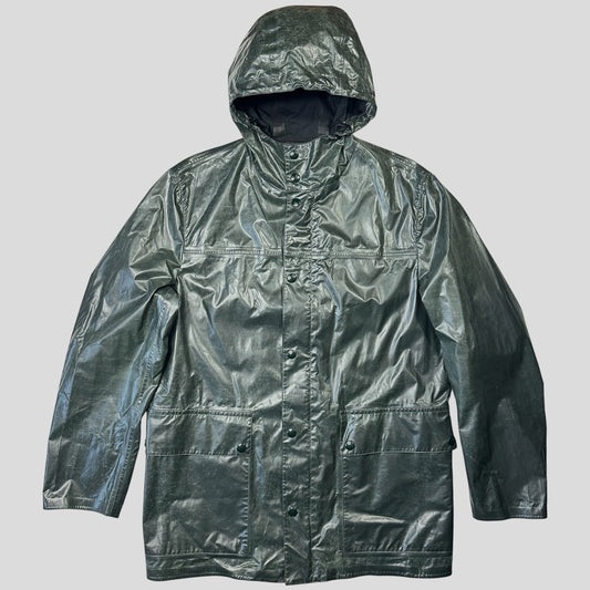 Prada Milano 2015 Taped Seam Toffee Wrapper Technical Jacket - IT50