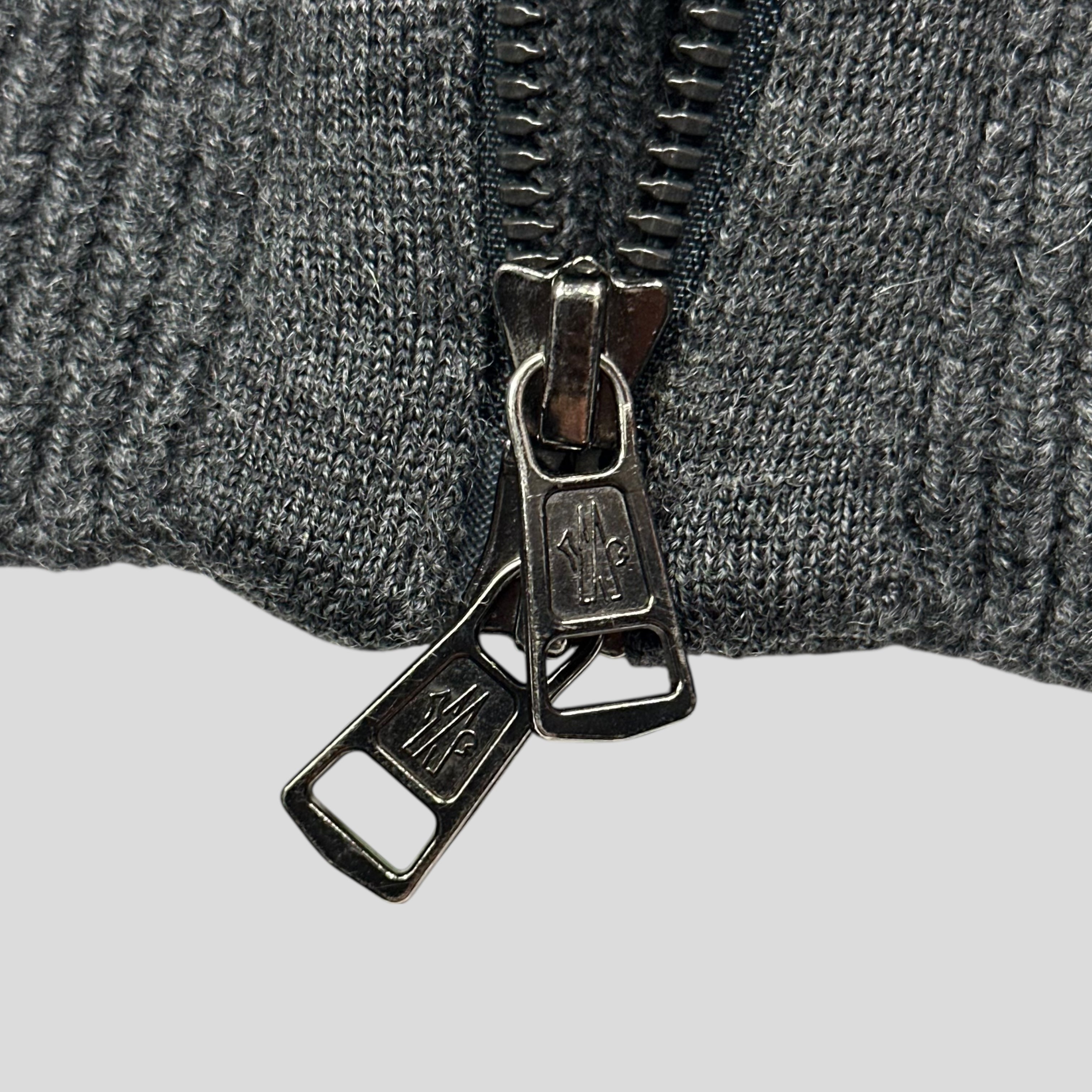 Moncler Wool & Nylon Maglione Tricot Cardigan Jacket - L (M