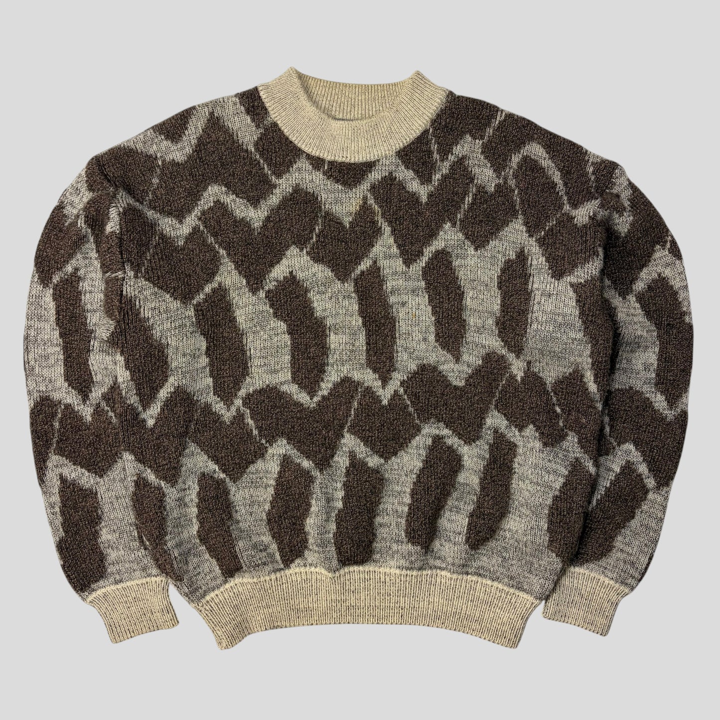 Issey Miyake MEN 1988 Heavy 3D Abstract Knit Jumper - M