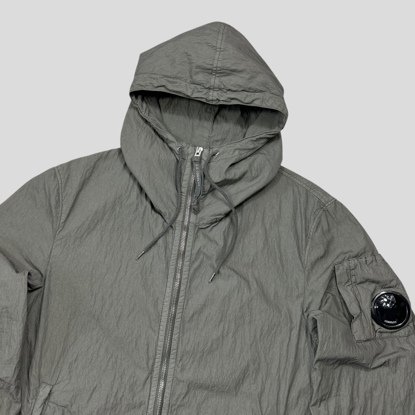 CP Company 00’s Steel Grey Goggle Nylon Shimmer Jacket - IT48 (M)