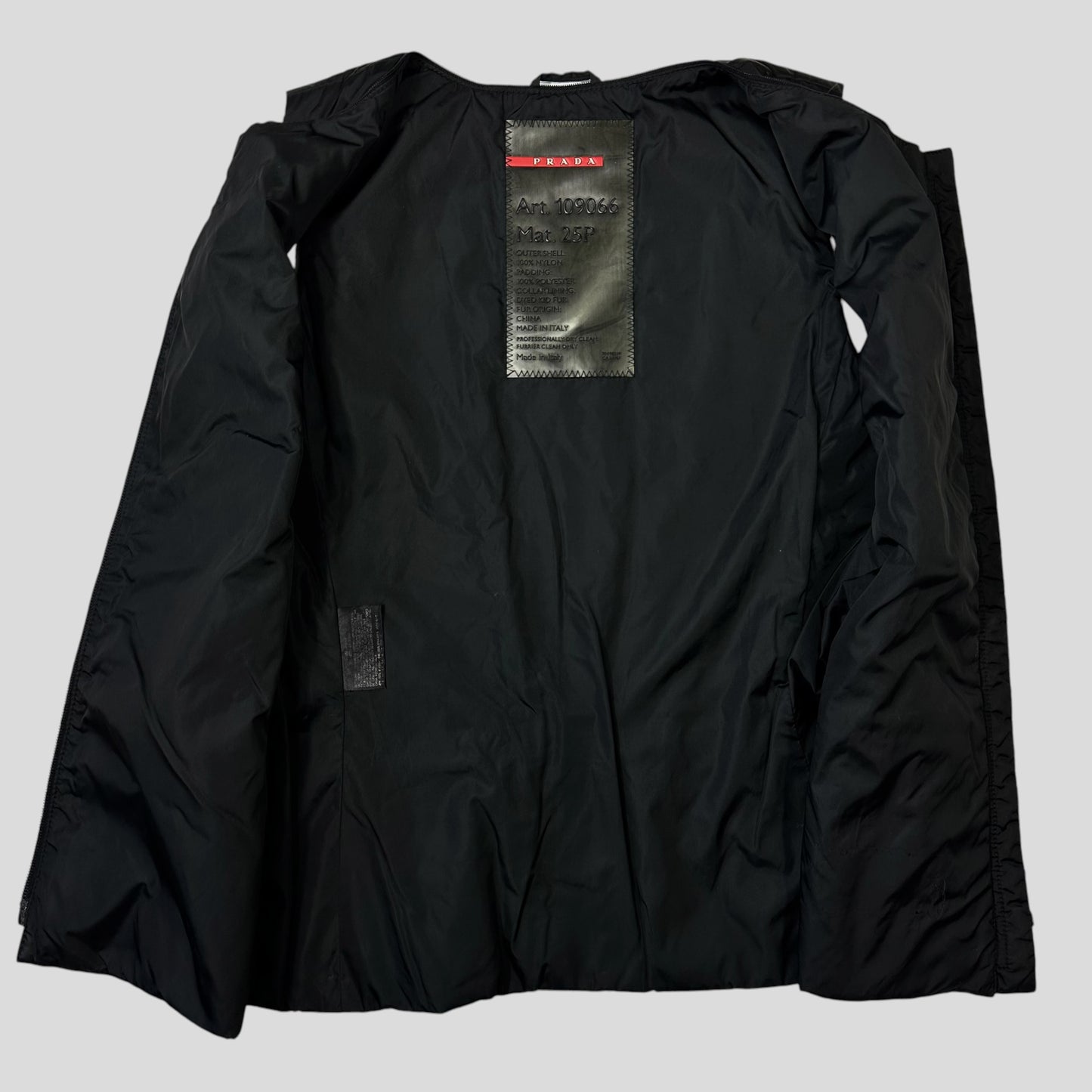 Prada Sport AW00 Technical Nylon Padded Stash Vest - IT40