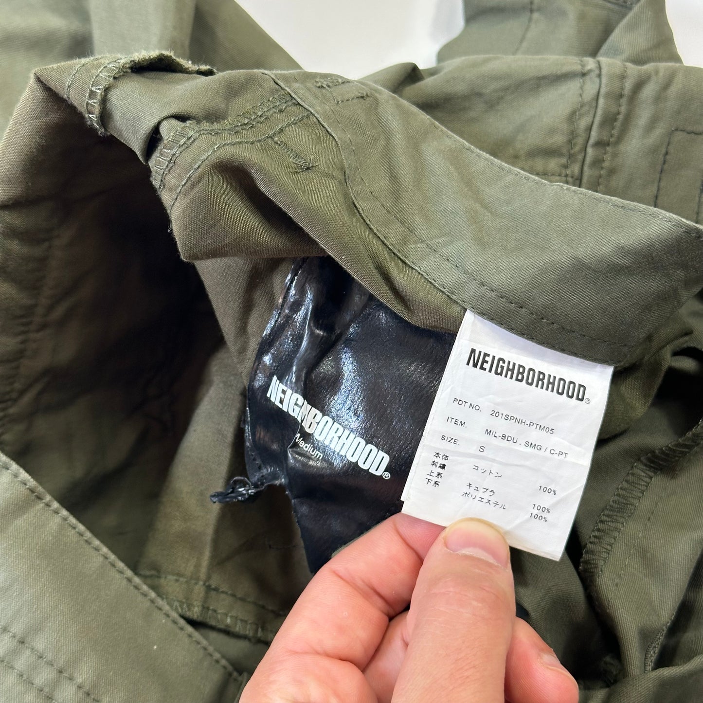 Neighborhood SS20 Embroidered Pocket BDU Cargo Shorts- M