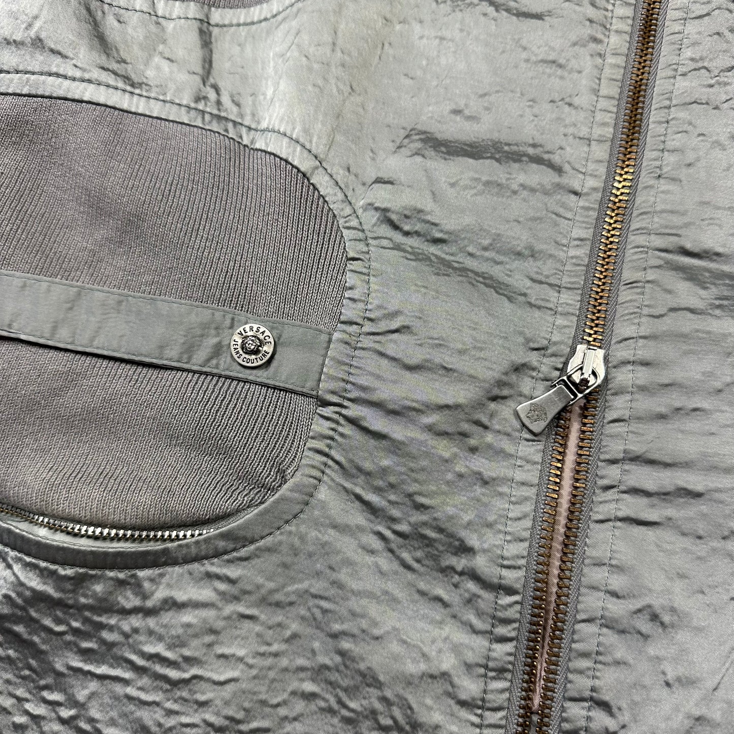 Versace 00’s VJC Astro Panelled Moto Bondage Jacket - M