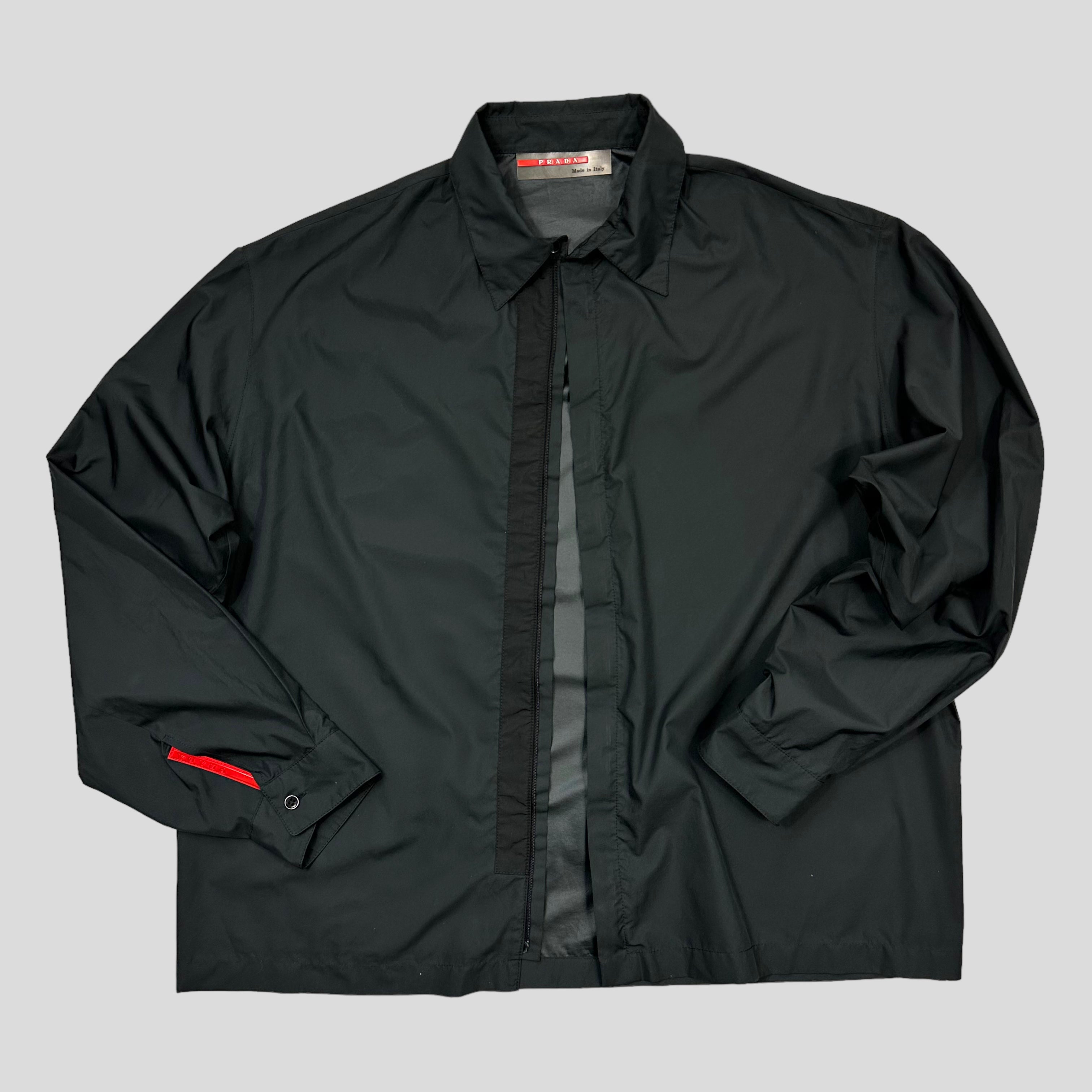 Prada Sport SS99 Nylon Zip-up Boxy Overshirt - XL – Warmwaves