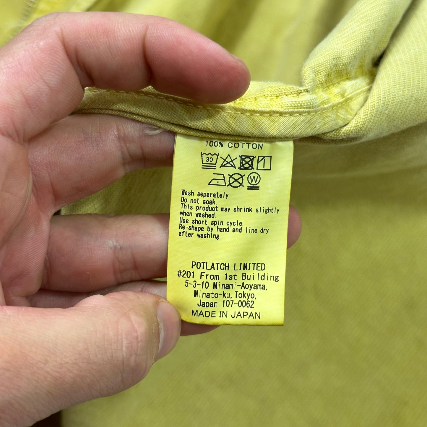 Cav Empt Yellow Cord Double Pocket Overshirt - M (L/XL)