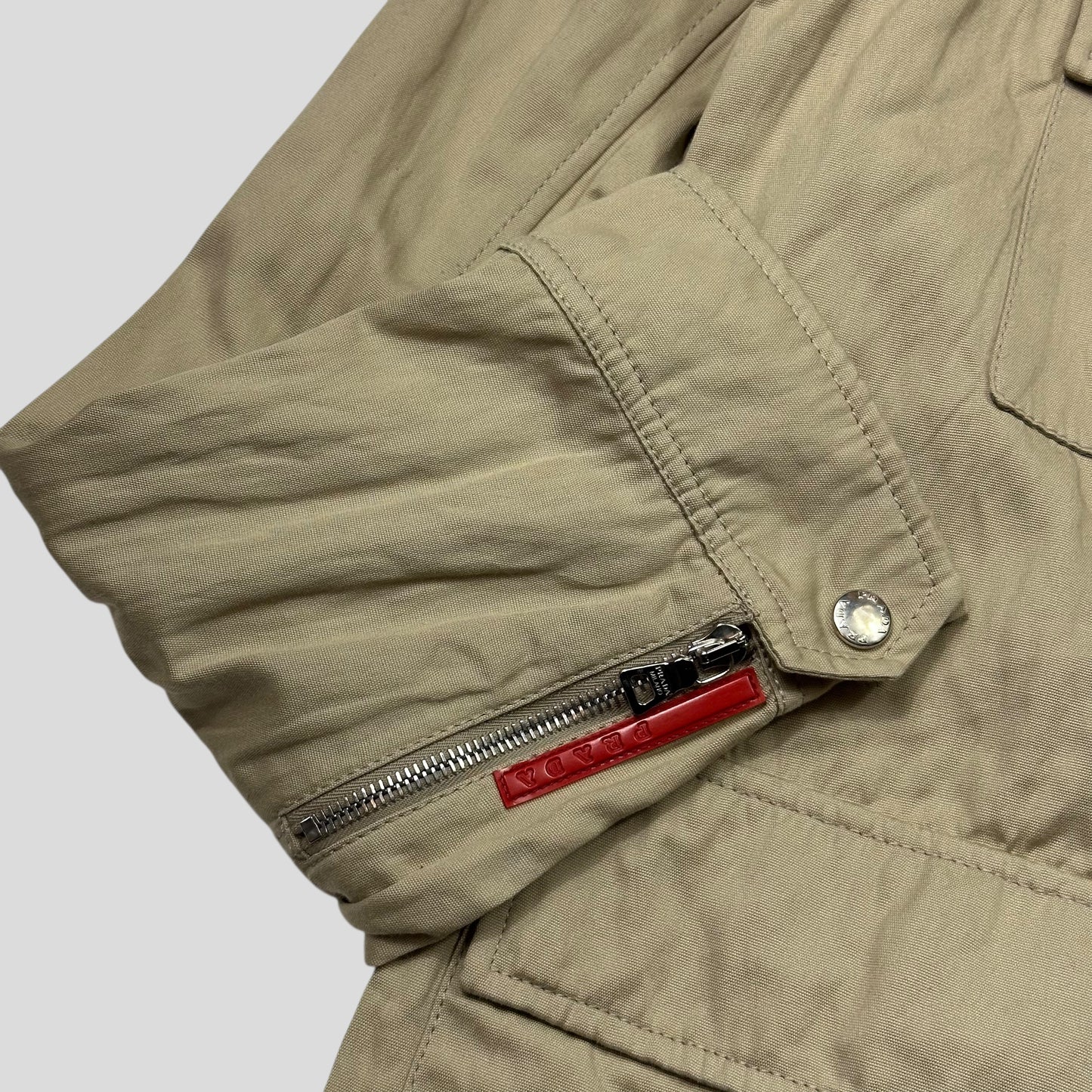 Prada Sport 00’s Cotton & Metal Multipocket Moto Field Jacket - IT54 (L)