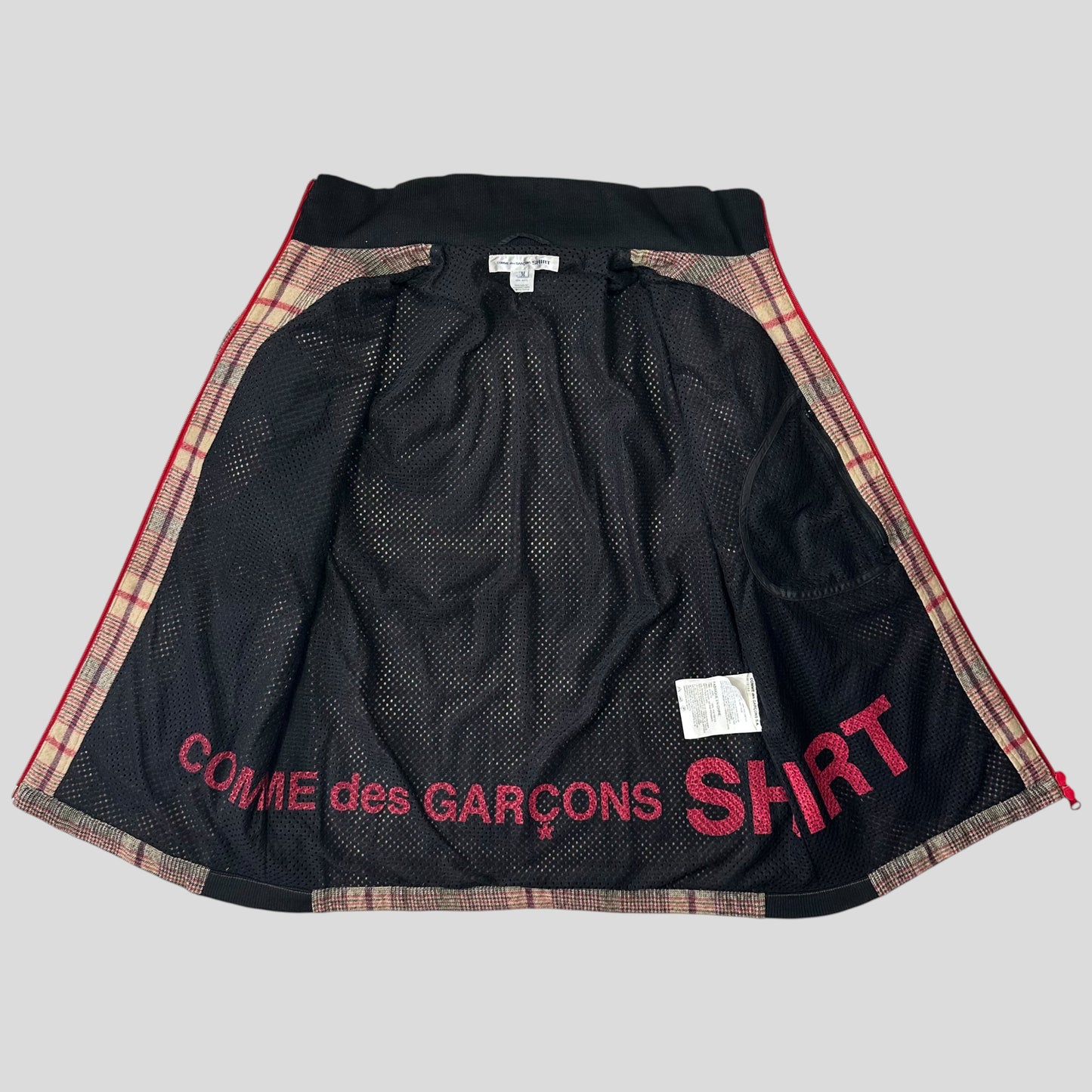 Comme Des Garçons SHIRT AW05 Technical Wool Plaid Jacket - M/L