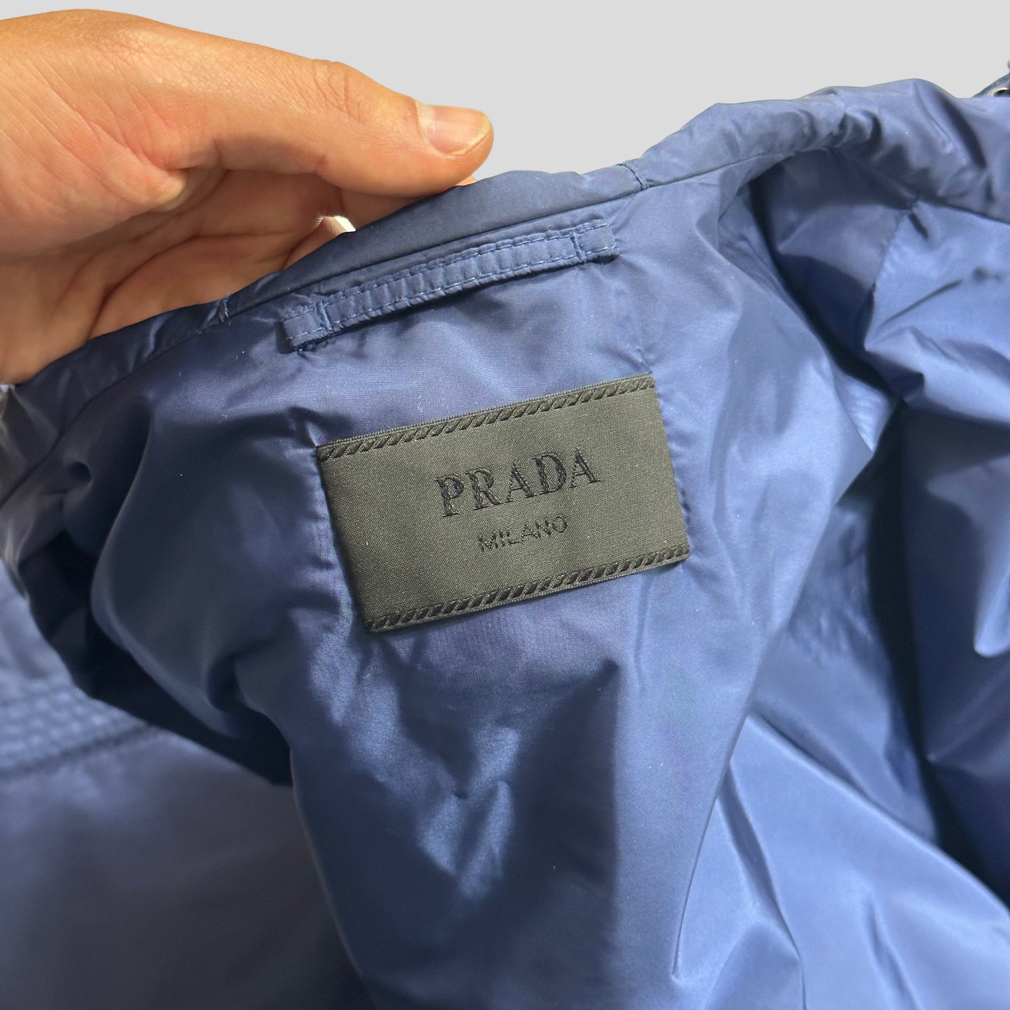 Prada Milano 2019 Laminated Nylon K-way Windbreaker - M