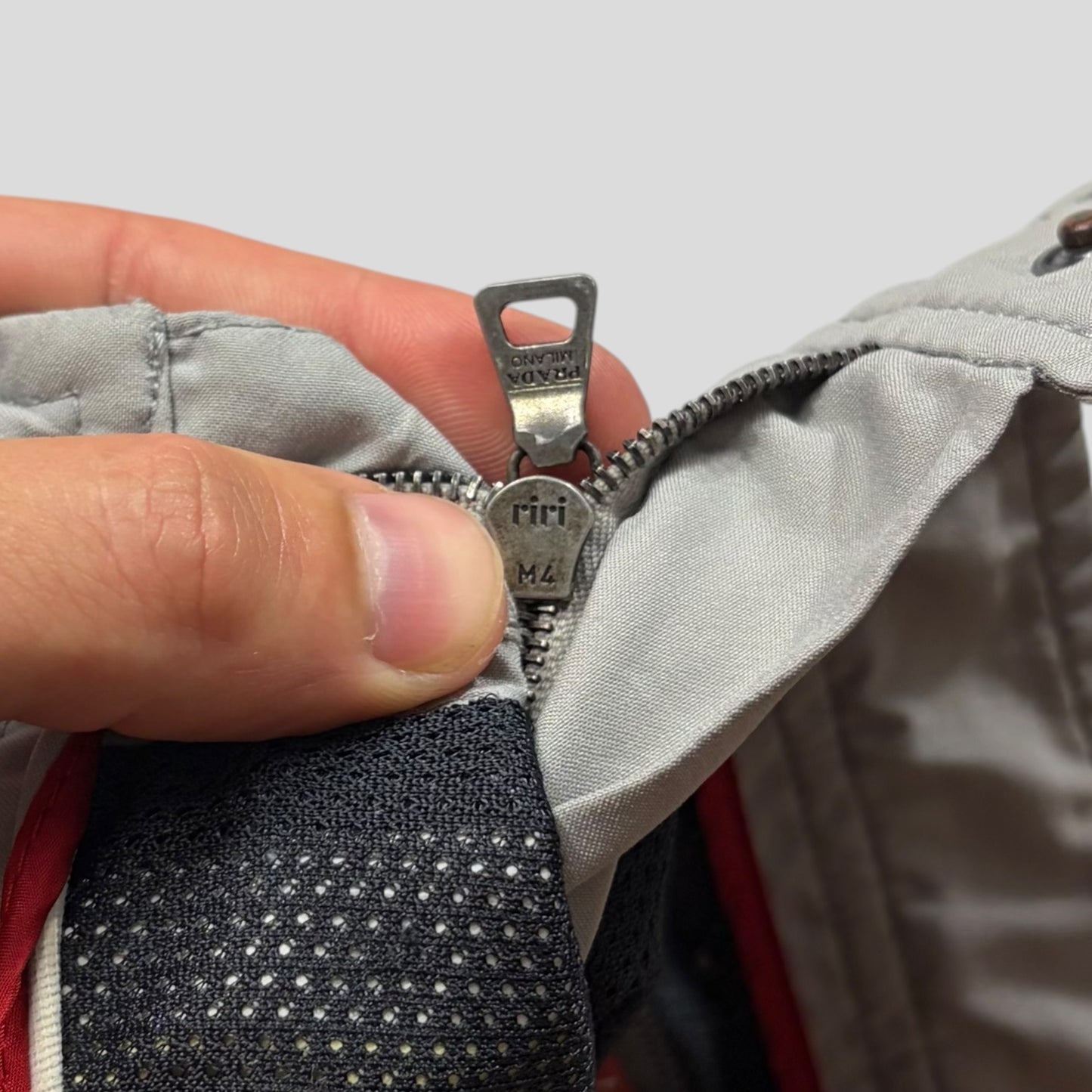 Prada Challenge 2003 Goretex Red Logo Cargo Trousers - IT52