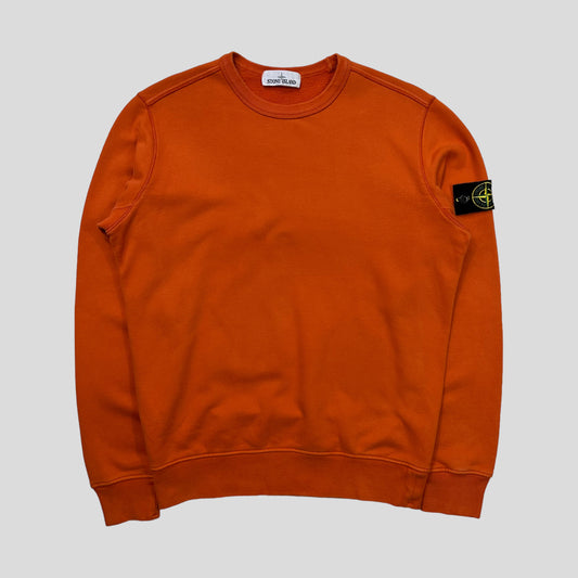 Stone Island AW19 Orange Crewneck - M