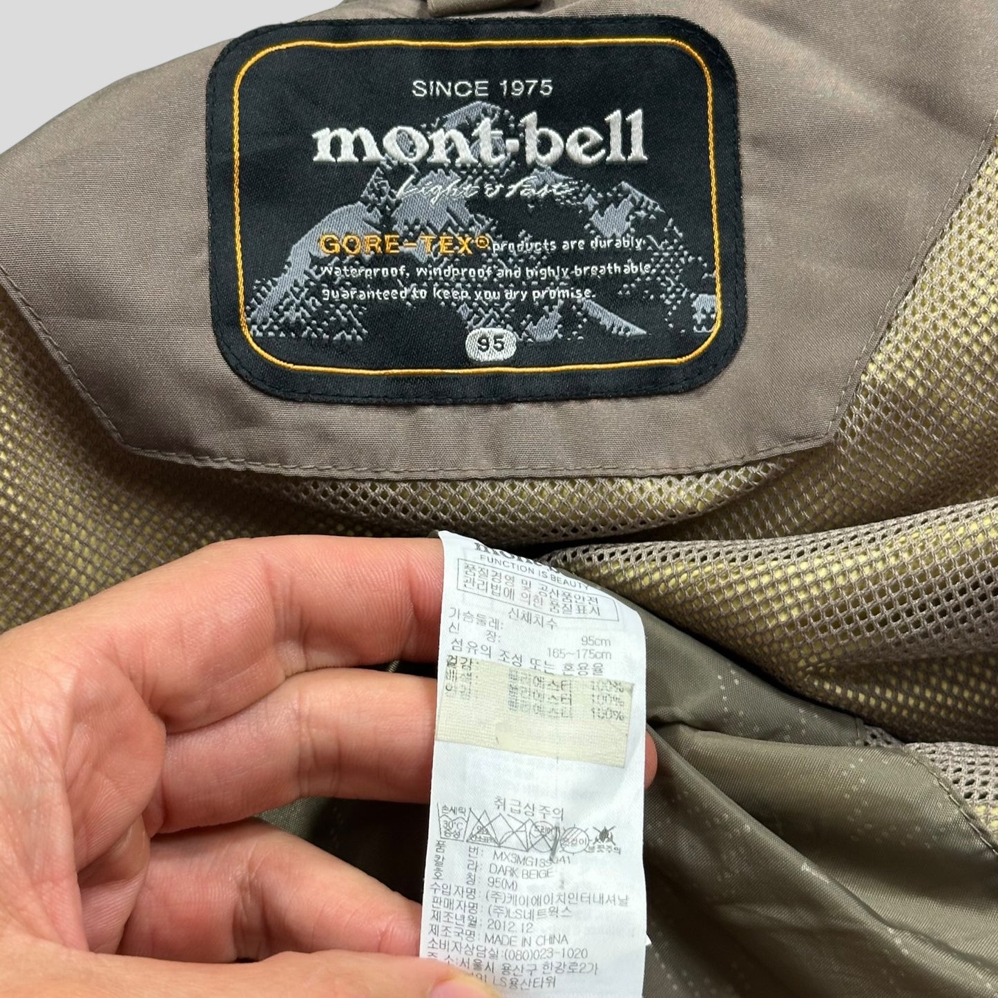 Montbell 2012 Gore-tex Kevlar Panelled Technical Jacket - M