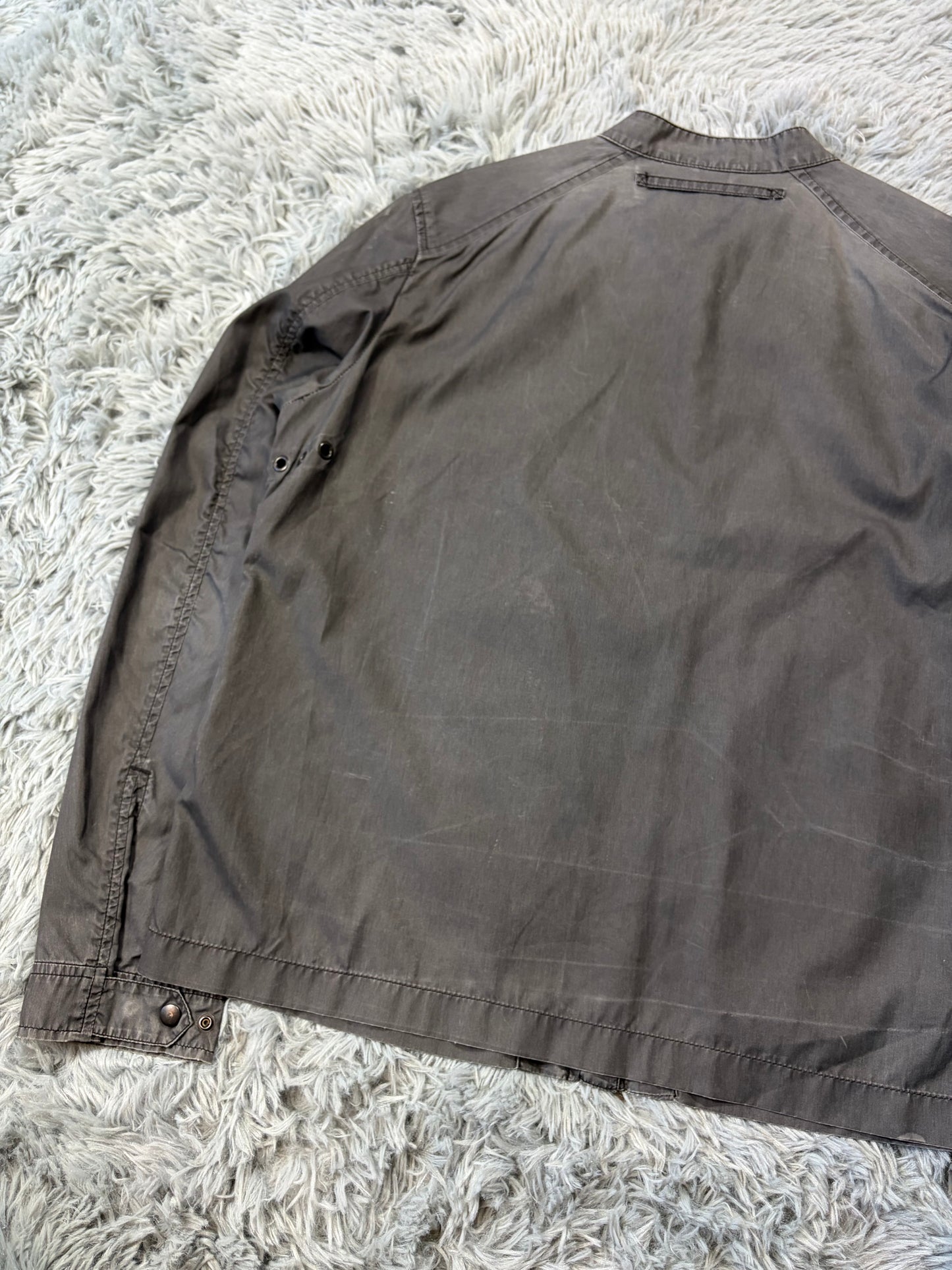 Prada Sport 00’s Ventilated Tela Patina Nylon Acrylic Biker Jacket - S/M