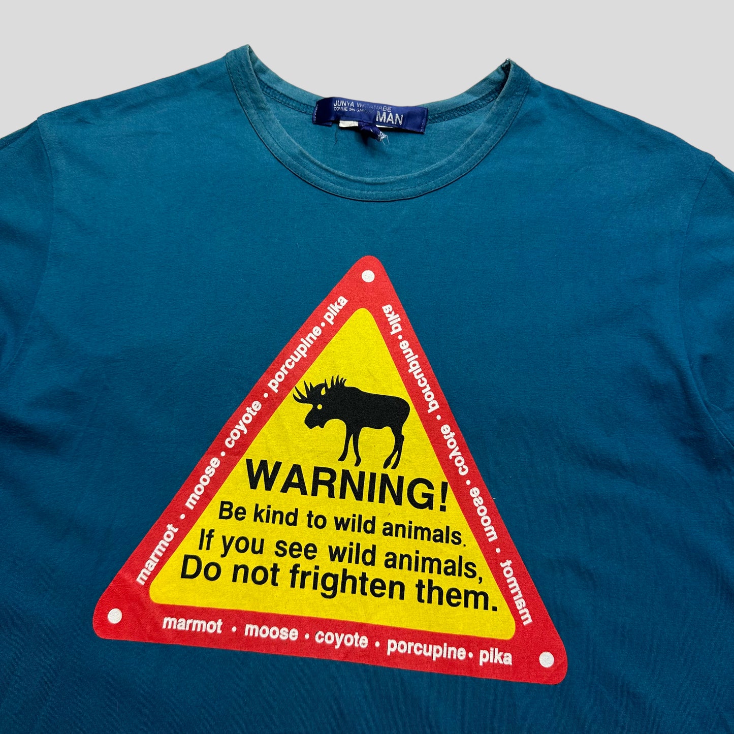 Junya Watanabe 2009 Moose Warning T-shirt - XL (M/L)