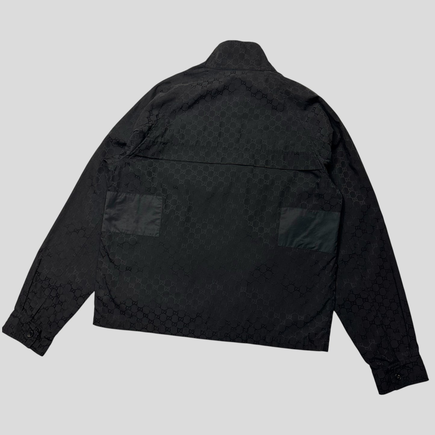 Gucci by Tom Ford 00’s Nylon Monogram GG Logo Black Jacket - IT54 (L/XL)