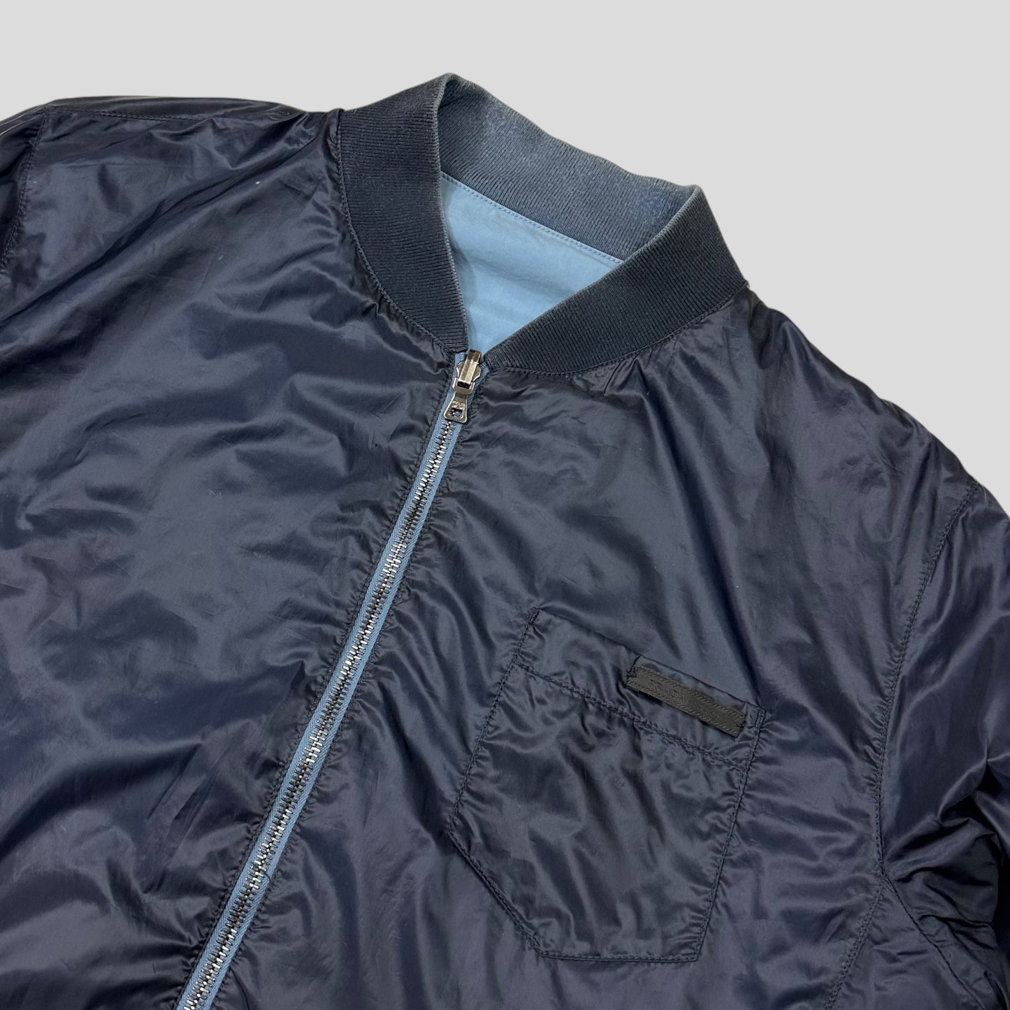 Prada Milano 2006 Reversible Pocket Logo Contrast Jacket - M